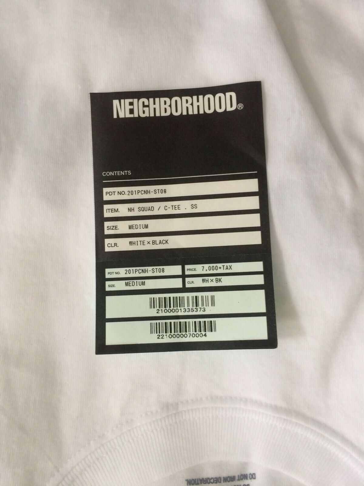 Neighborhood NEIGHBORHOOD NBHD Squad Tee Shirt Size US M / EU 48-50 / 2 - 5 Thumbnail