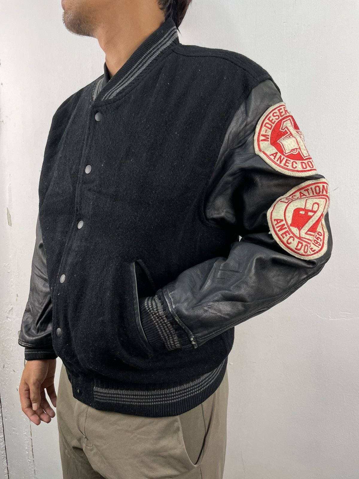 Vintage Vintage Softball Letterman Wool Varsity Jacket NSL Size US L / EU 52-54 / 3 - 2 Thumbnail