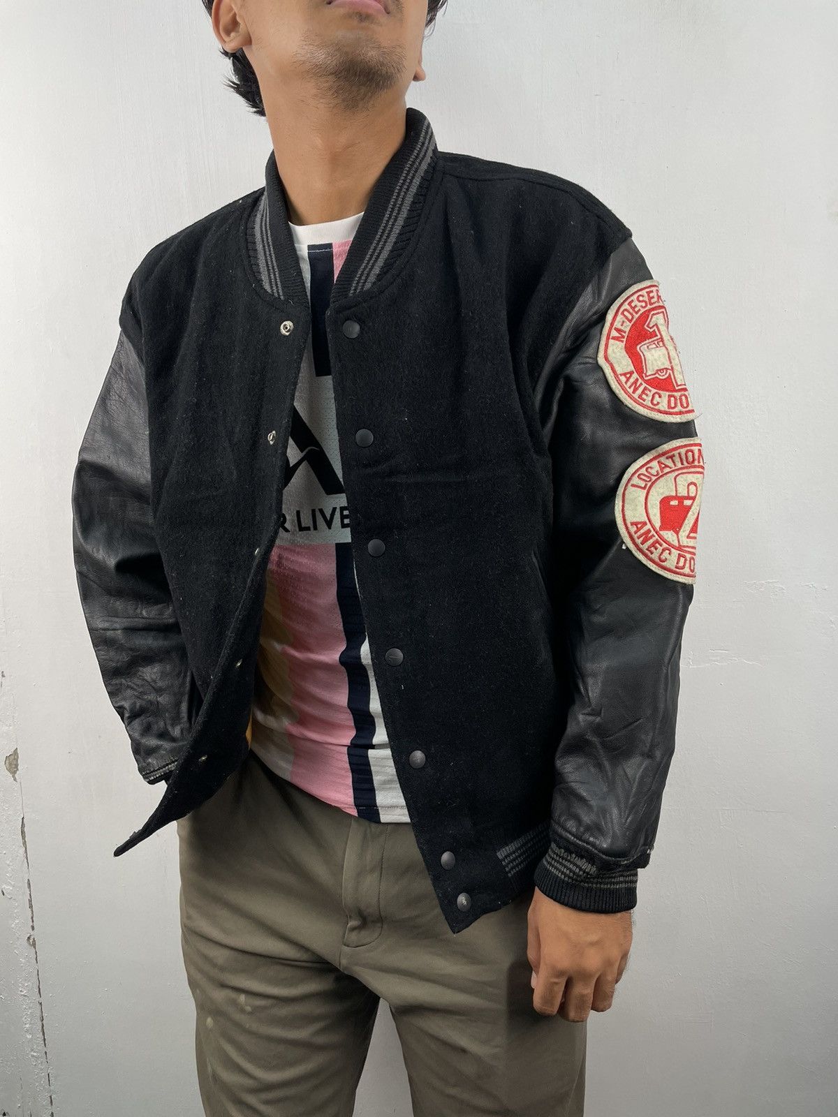 Vintage Vintage Softball Letterman Wool Varsity Jacket NSL Size US L / EU 52-54 / 3 - 1 Thumbnail