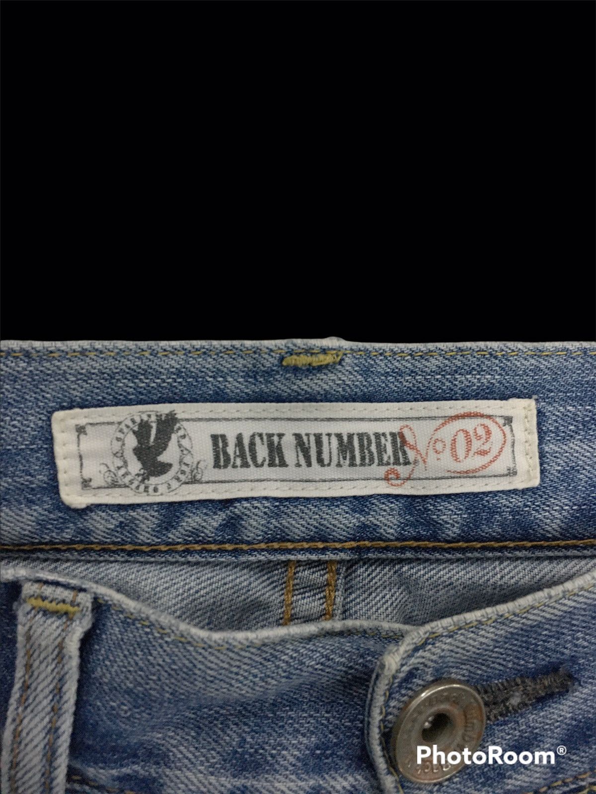 Japanese Brand Back Number Distressed Denim Patchwork Painted Size US 32 / EU 48 - 6 Thumbnail