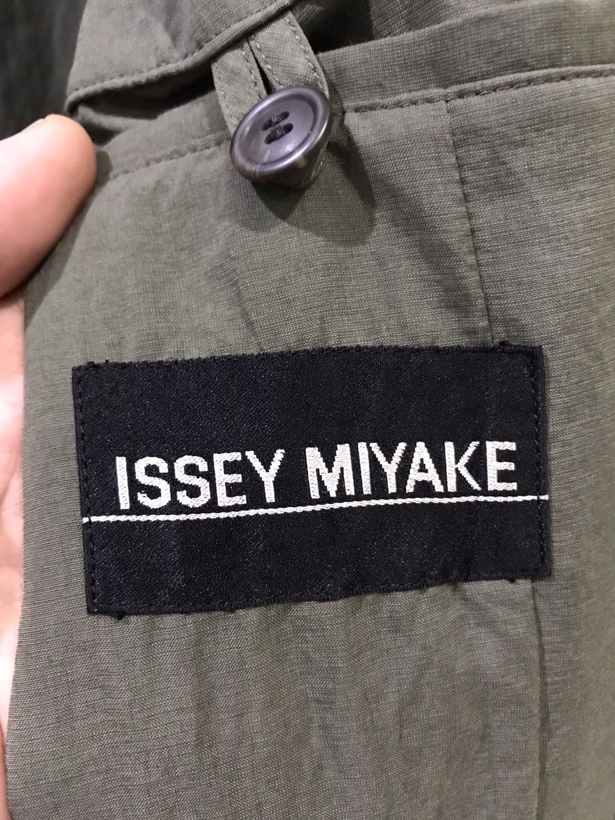 Issey Miyake Vintage 90s Oversize ISSEY MIYAKE Military Green Wind Coat Size US M / EU 48-50 / 2 - 22 Thumbnail