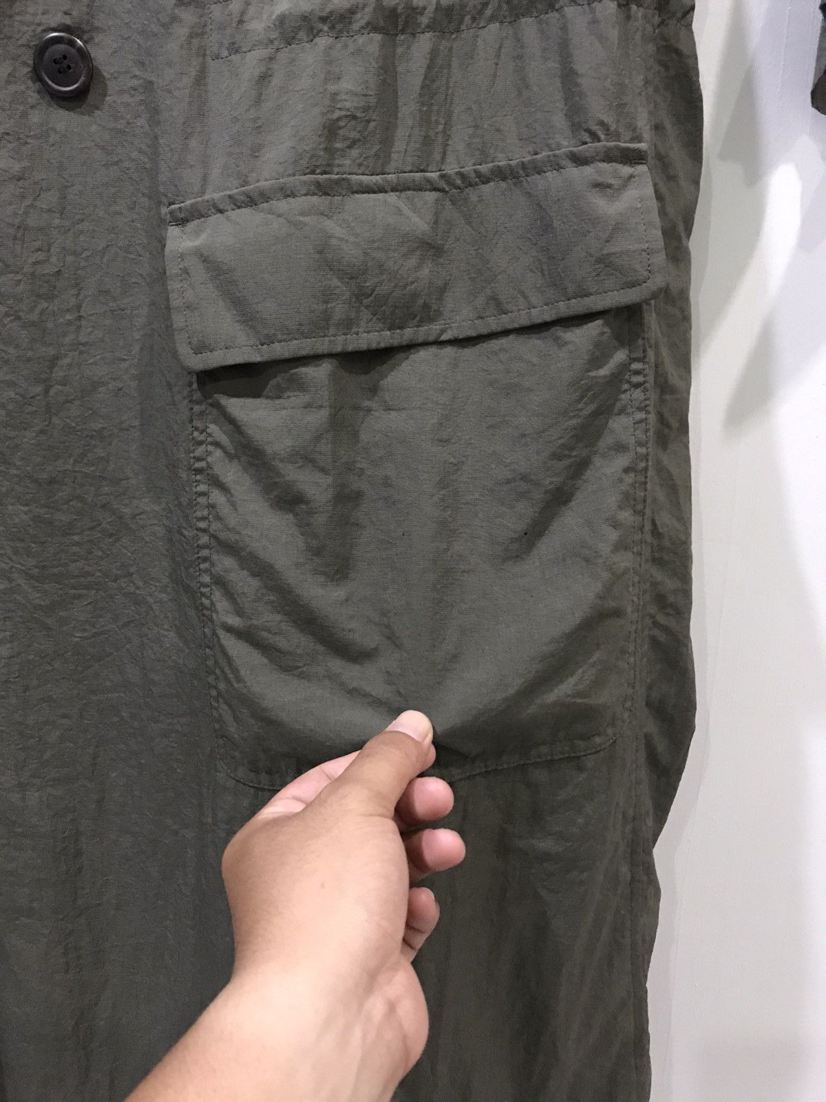 Issey Miyake Vintage 90s Oversize ISSEY MIYAKE Military Green Wind Coat Size US M / EU 48-50 / 2 - 21 Thumbnail