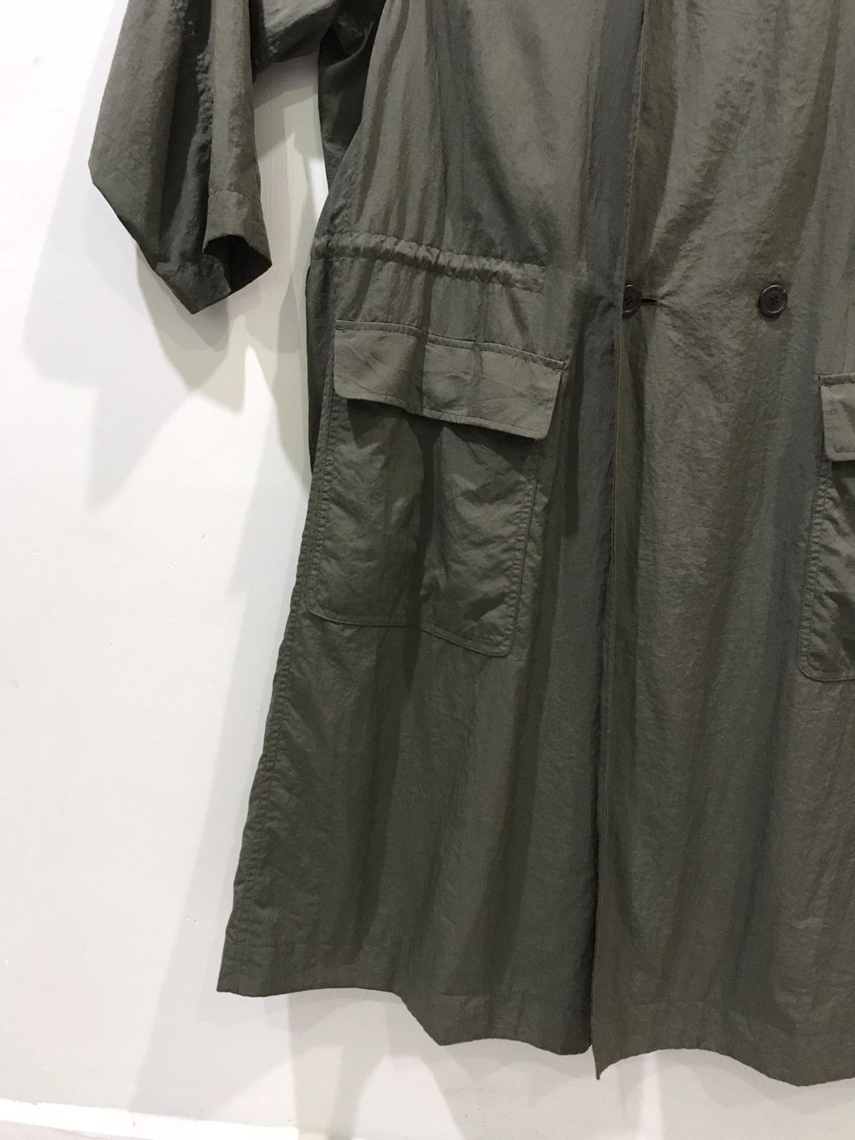 Issey Miyake Vintage 90s Oversize ISSEY MIYAKE Military Green Wind Coat Size US M / EU 48-50 / 2 - 5 Thumbnail