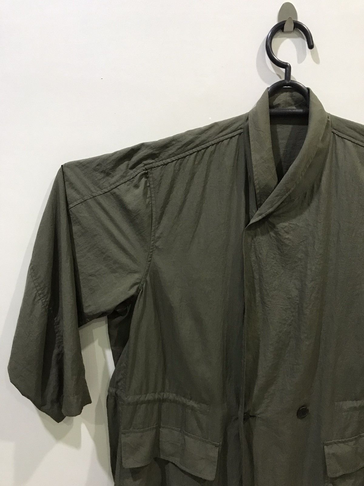 Issey Miyake Vintage 90s Oversize ISSEY MIYAKE Military Green Wind Coat Size US M / EU 48-50 / 2 - 3 Thumbnail