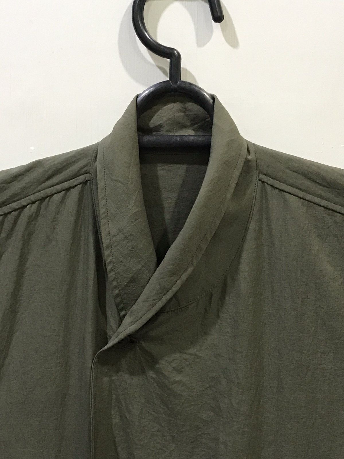 Issey Miyake Vintage 90s Oversize ISSEY MIYAKE Military Green Wind Coat Size US M / EU 48-50 / 2 - 7 Thumbnail