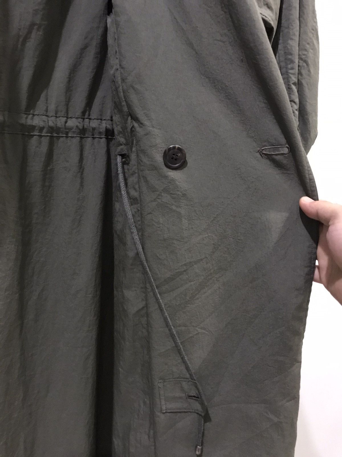 Issey Miyake Vintage 90s Oversize ISSEY MIYAKE Military Green Wind Coat Size US M / EU 48-50 / 2 - 14 Thumbnail