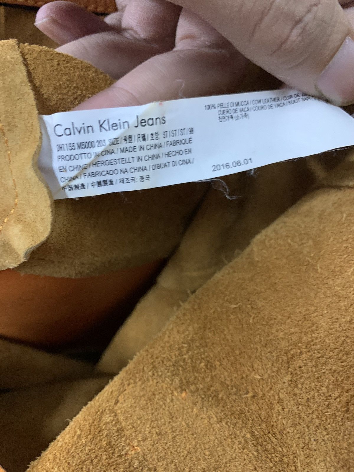 Calvin Klein × Genuine Leather × Leather Calvin Klein Jeans Leather Tote Bag Size ONE SIZE - 7 Thumbnail