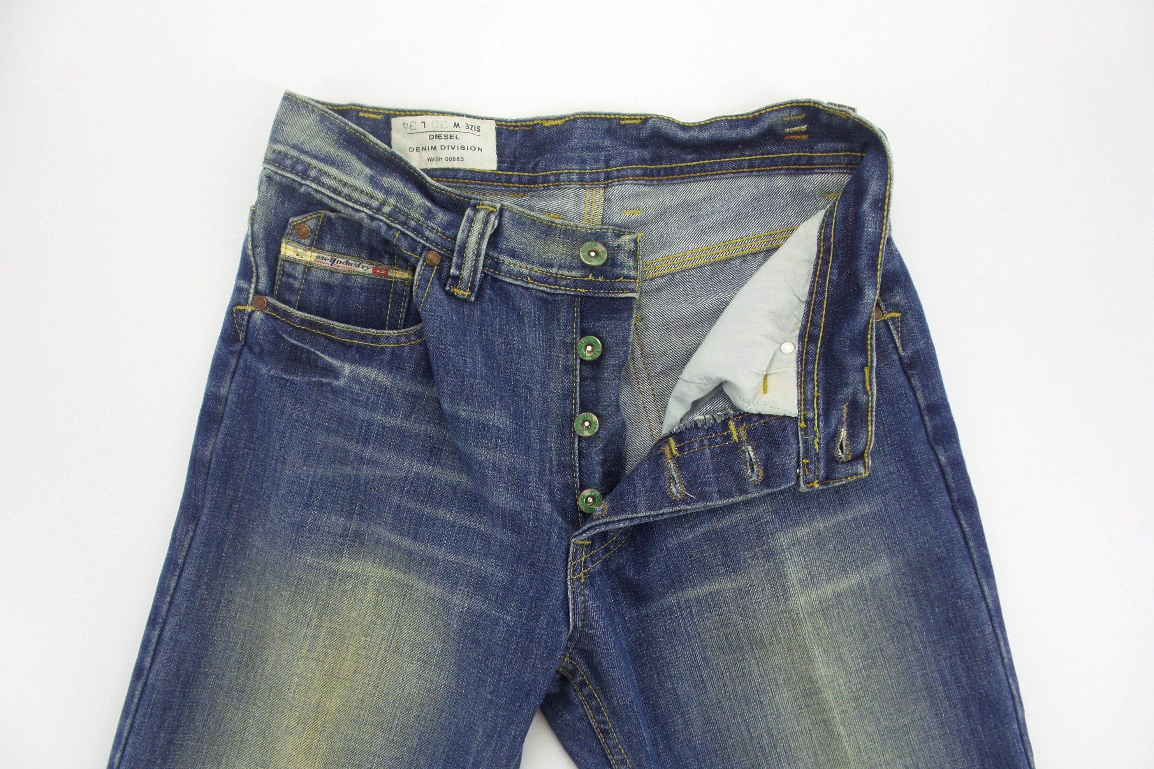 Diesel Diesel Industy Button Fly Stonewashed Jeans W29xL43 Size US 30 / EU 46 - 2 Thumbnail