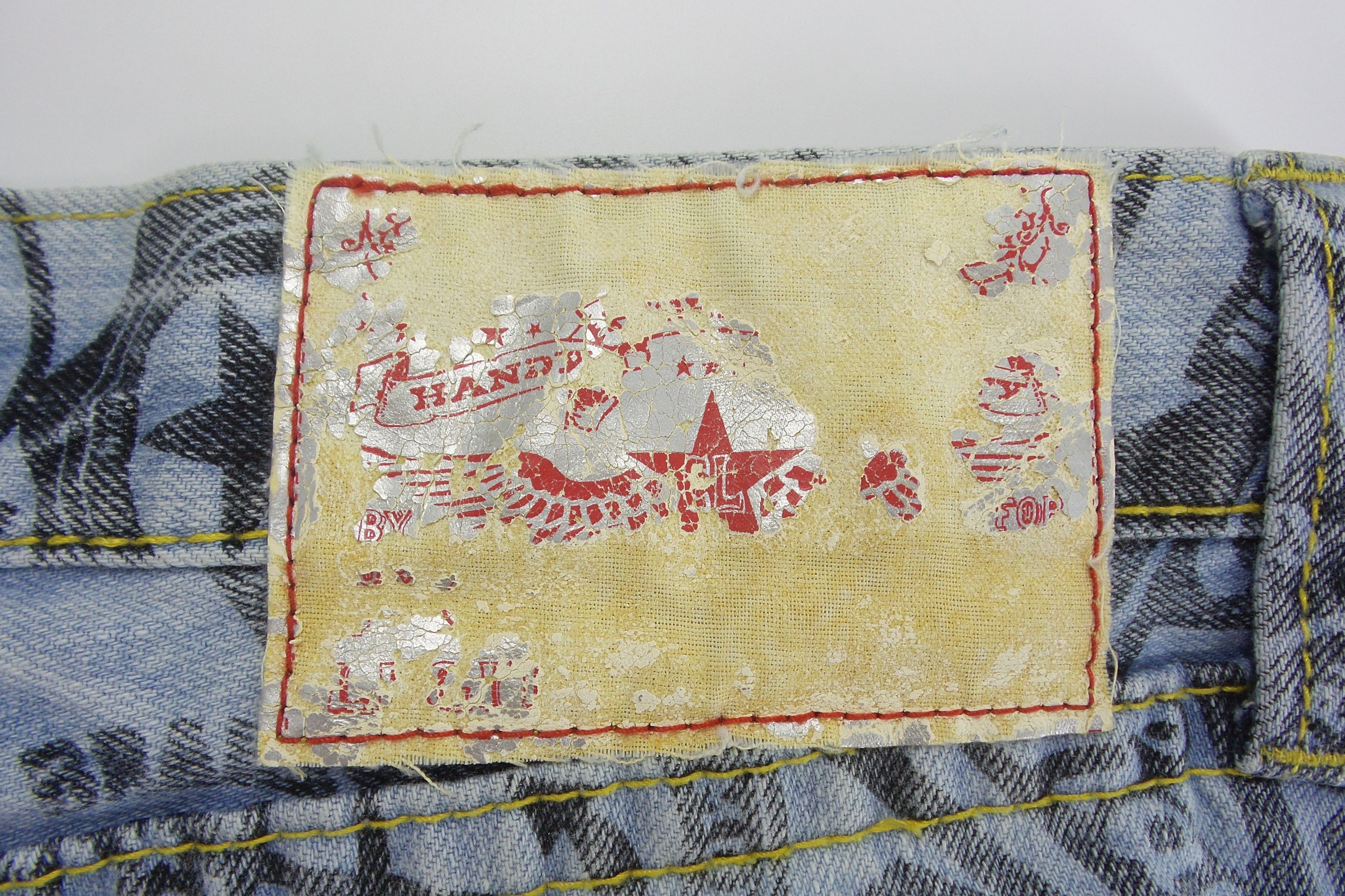 Japanese Brand Co&Lu Full Print Jeans W31xL38 Size US 31 - 7 Thumbnail