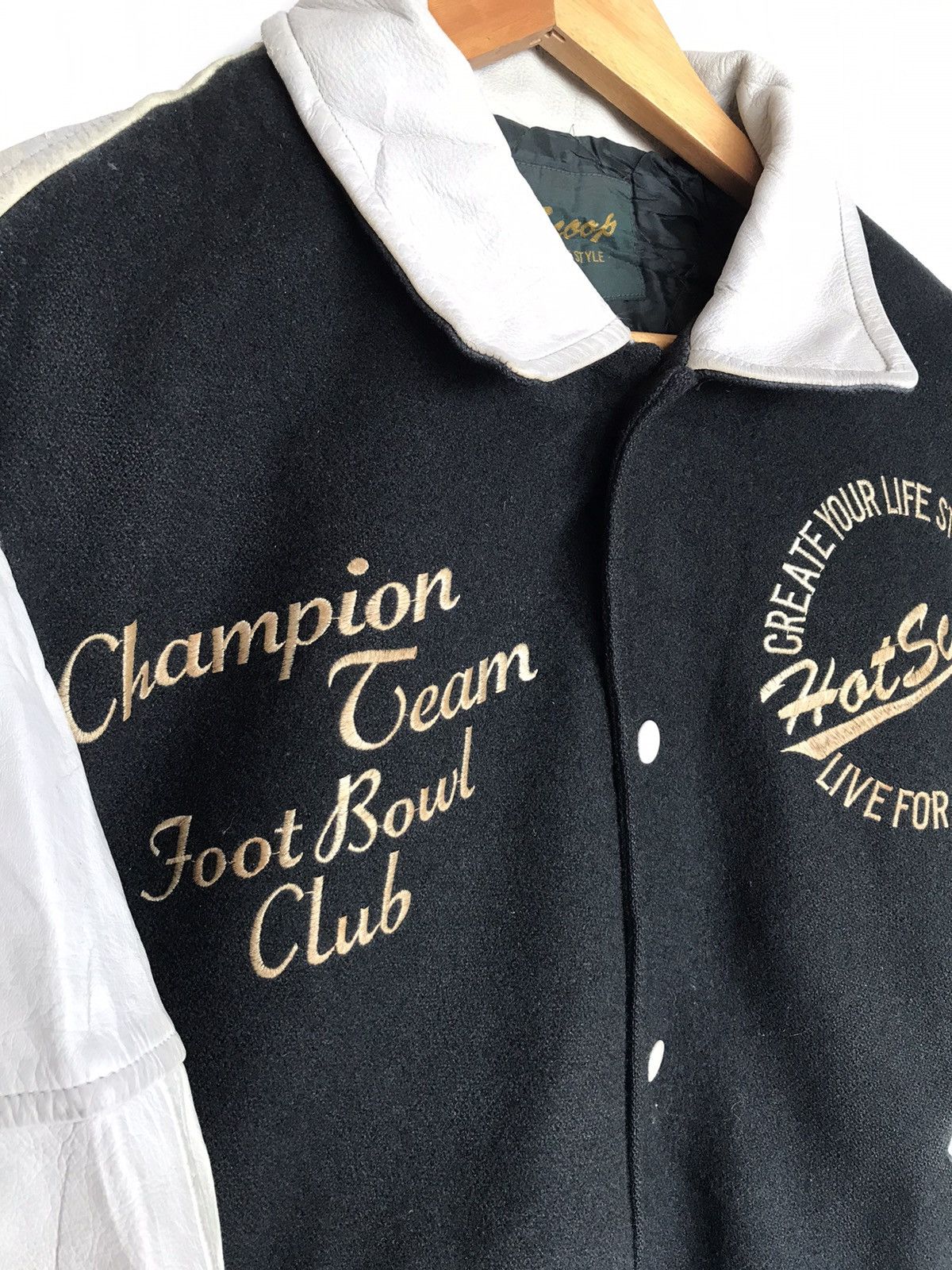 Vintage STEAL🔥 Vintage Hotscoop Football Club Varsity Jacket Size US L / EU 52-54 / 3 - 5 Thumbnail