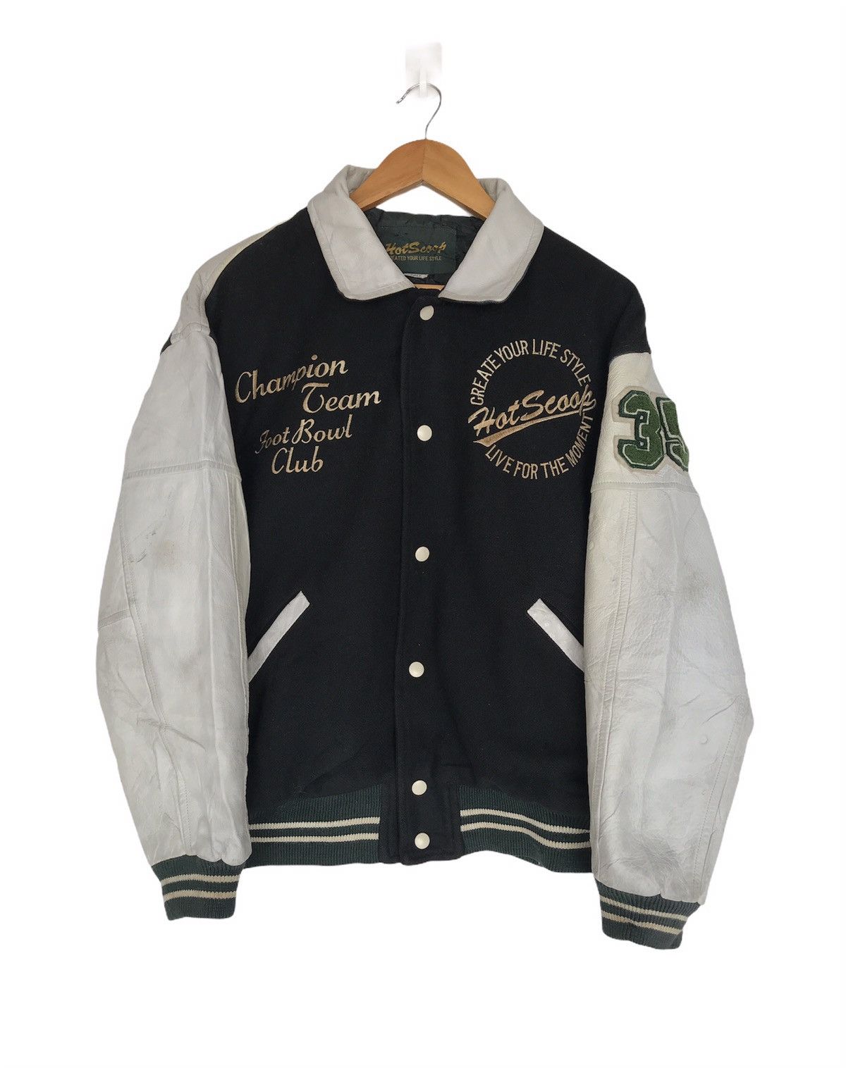 Vintage STEAL🔥 Vintage Hotscoop Football Club Varsity Jacket Size US L / EU 52-54 / 3 - 1 Thumbnail