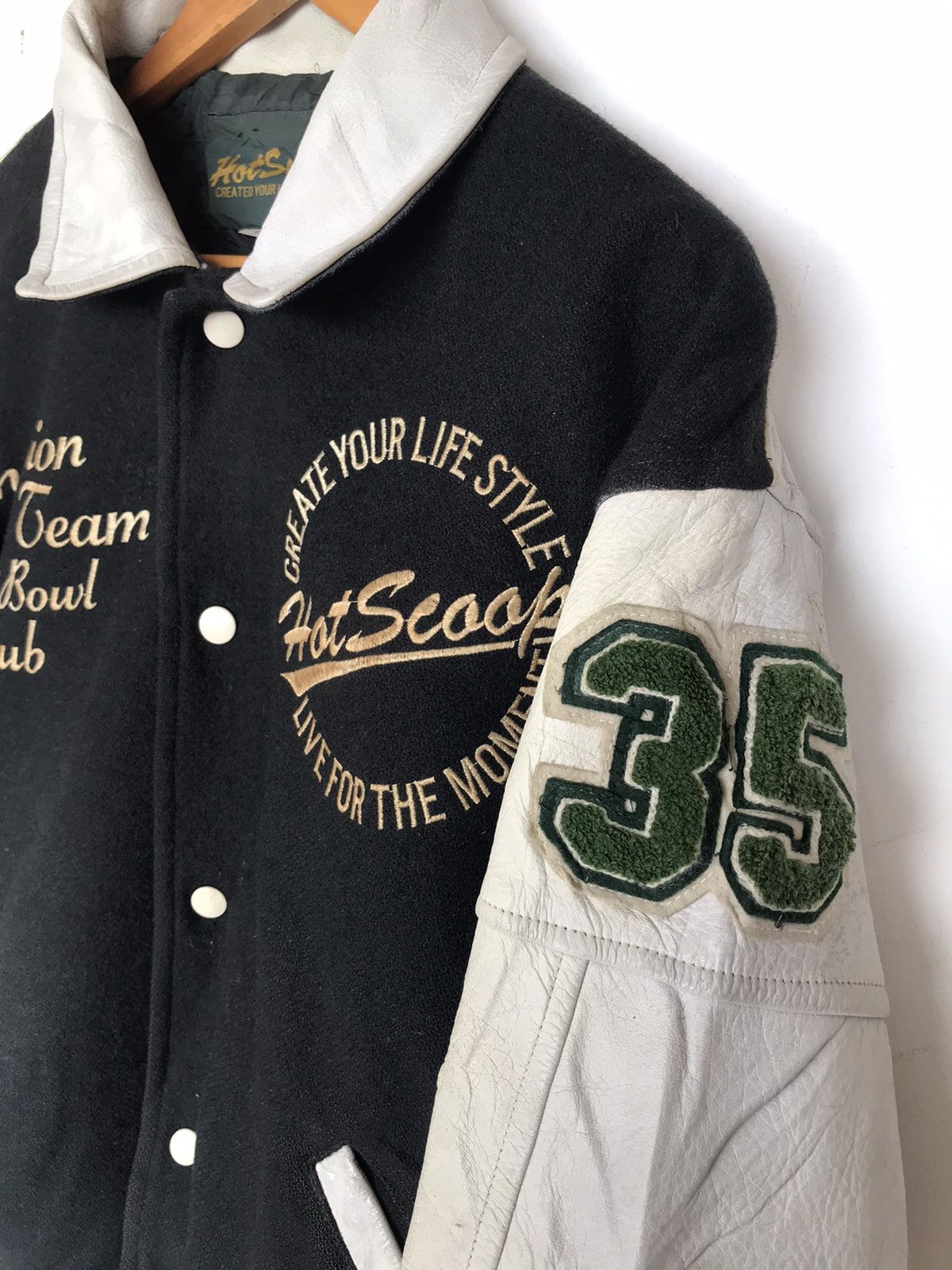 Vintage STEAL🔥 Vintage Hotscoop Football Club Varsity Jacket Size US L / EU 52-54 / 3 - 4 Thumbnail