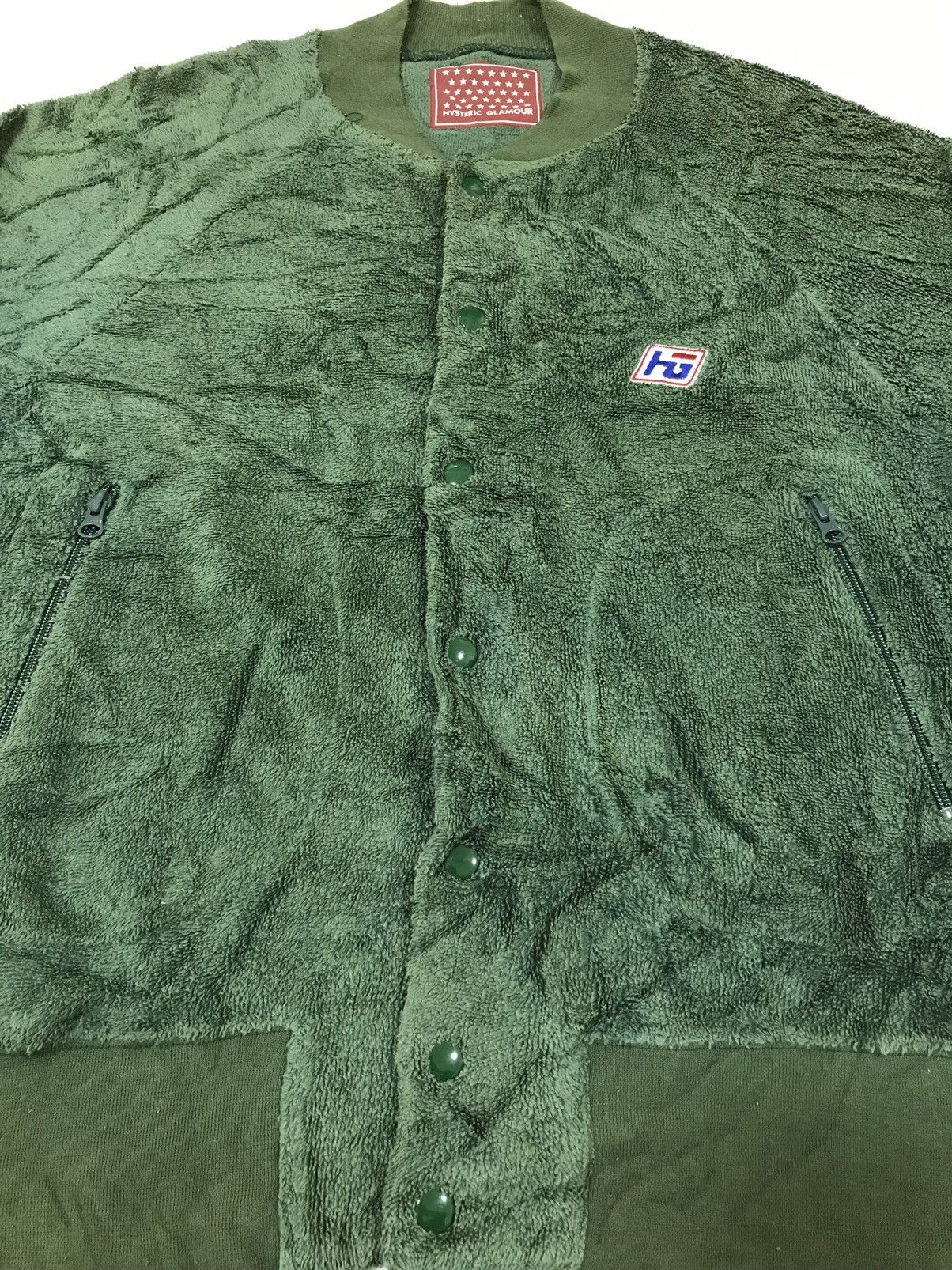 Hysteric Glamour × Japanese Brand × Vintage Hysteric Glamour Fleece Jacket Snap Button Size US M / EU 48-50 / 2 - 5 Thumbnail