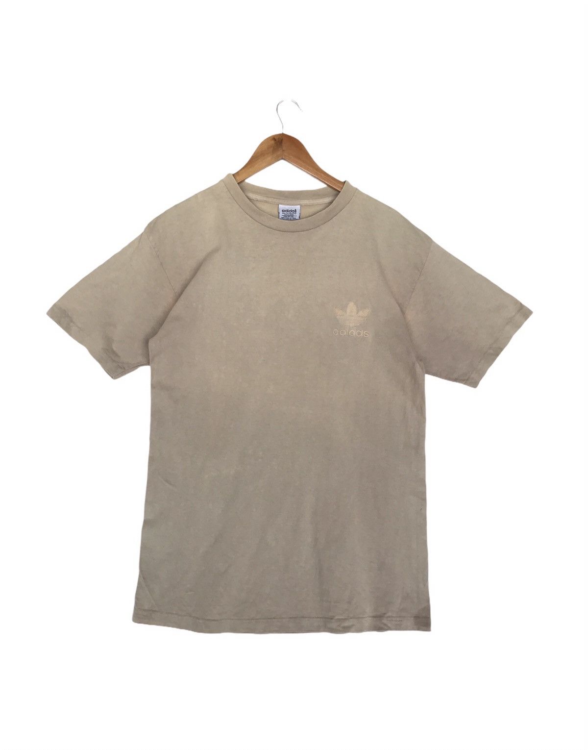 Adidas Vintage 90s Adidas Trefoil Crewneck Tshirt Size US S / EU 44-46 / 1 - 1 Thumbnail