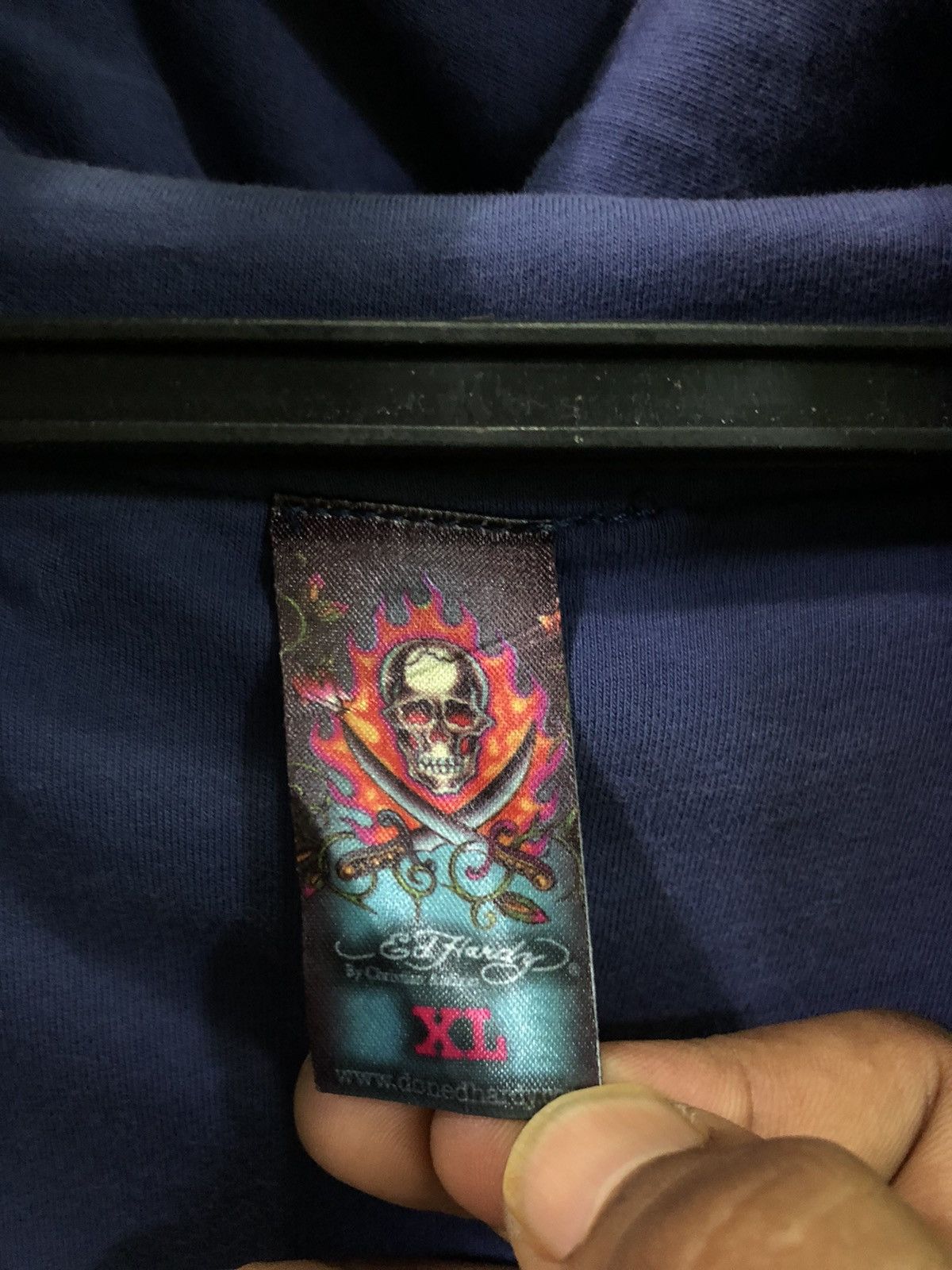 Christian Audigier Ed Hardy Full Print Zipper Hoodie Size US XL / EU 56 / 4 - 7 Thumbnail