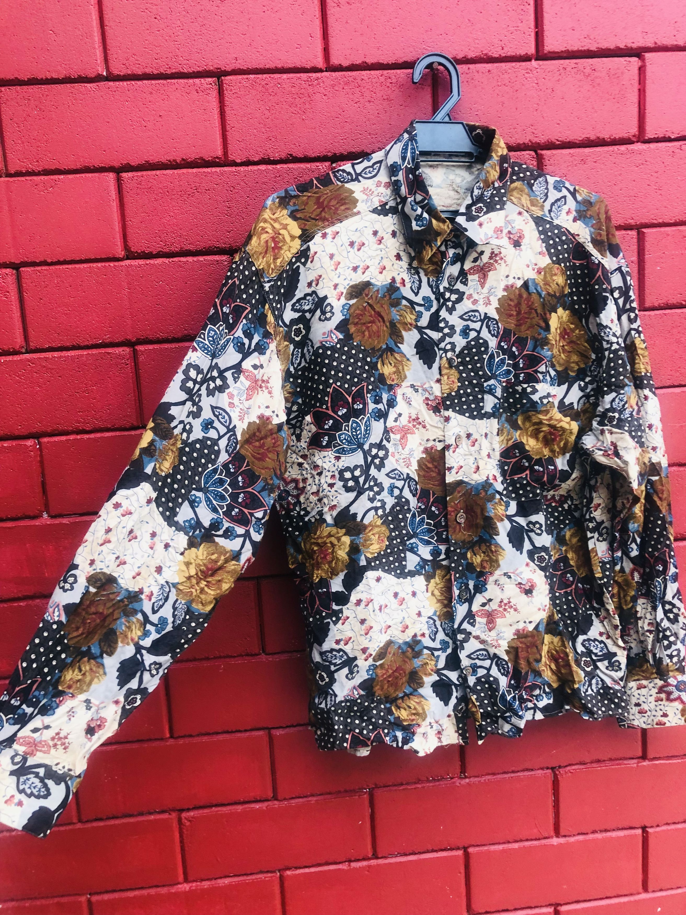 Japanese Brand × Vintage Vintage Options Italian Designer Fashion Style Shirt Size US L / EU 52-54 / 3 - 4 Thumbnail