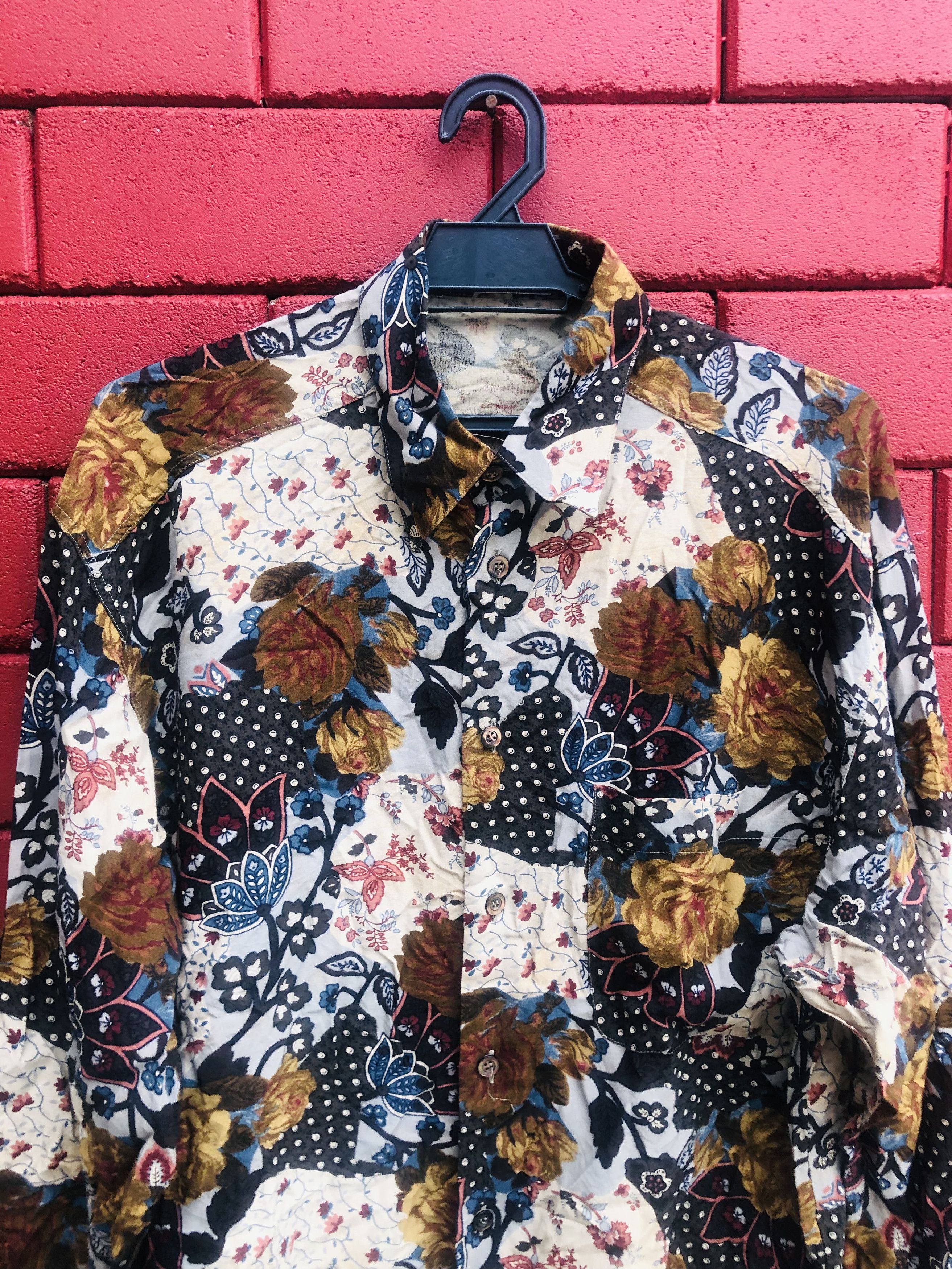 Japanese Brand × Vintage Vintage Options Italian Designer Fashion Style Shirt Size US L / EU 52-54 / 3 - 3 Thumbnail