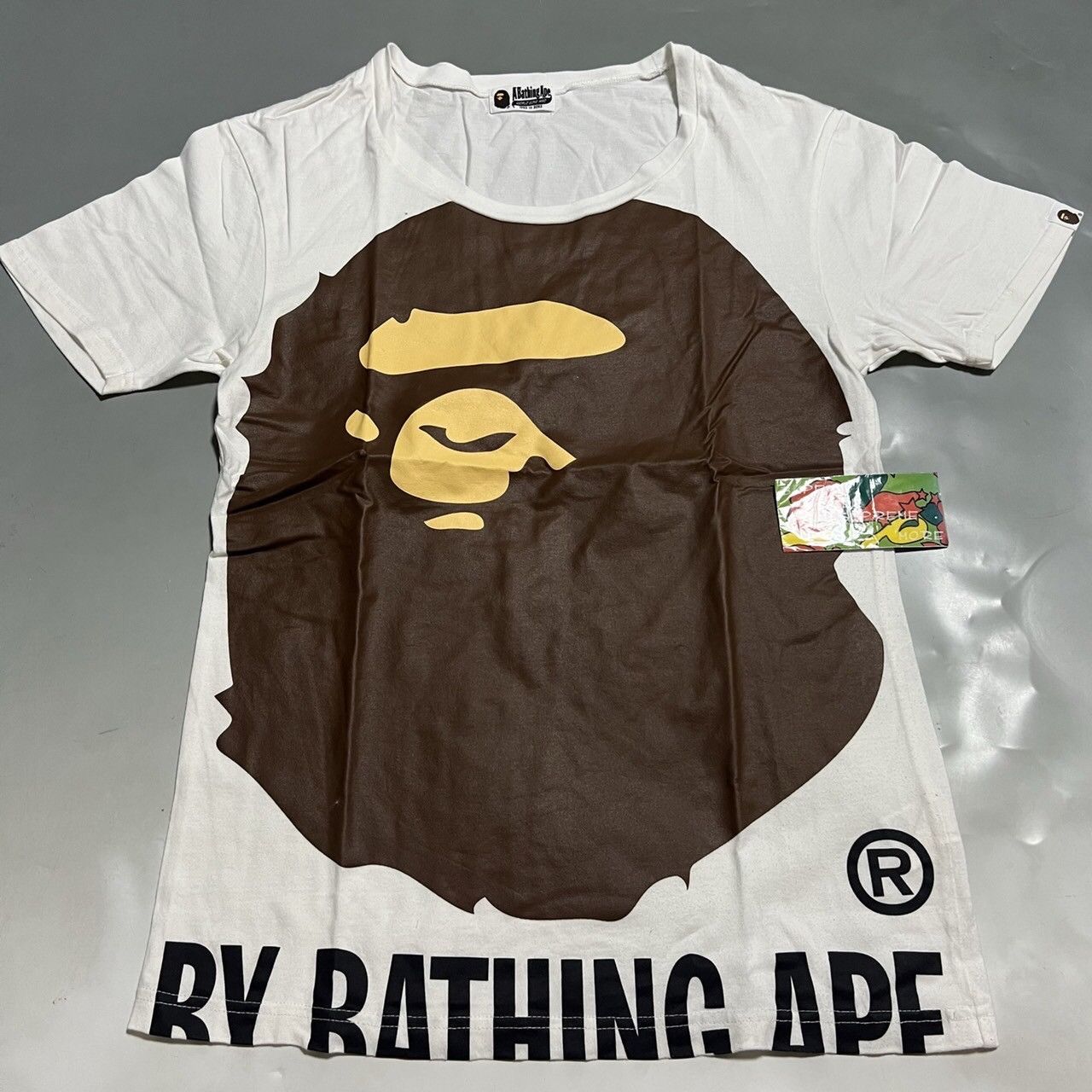 Bape BAPE APE HEAD White TEE Size ONE SIZE - 1 Thumbnail