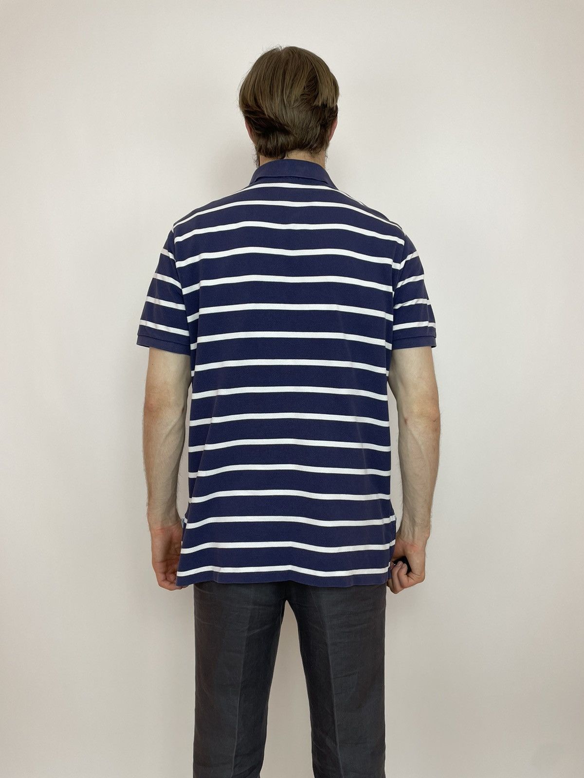 Polo Ralph Lauren × Vintage Vintage Polo Ralph Lauren Striped polo shirt Mens size 2XL Size US XXL / EU 58 / 5 - 4 Thumbnail