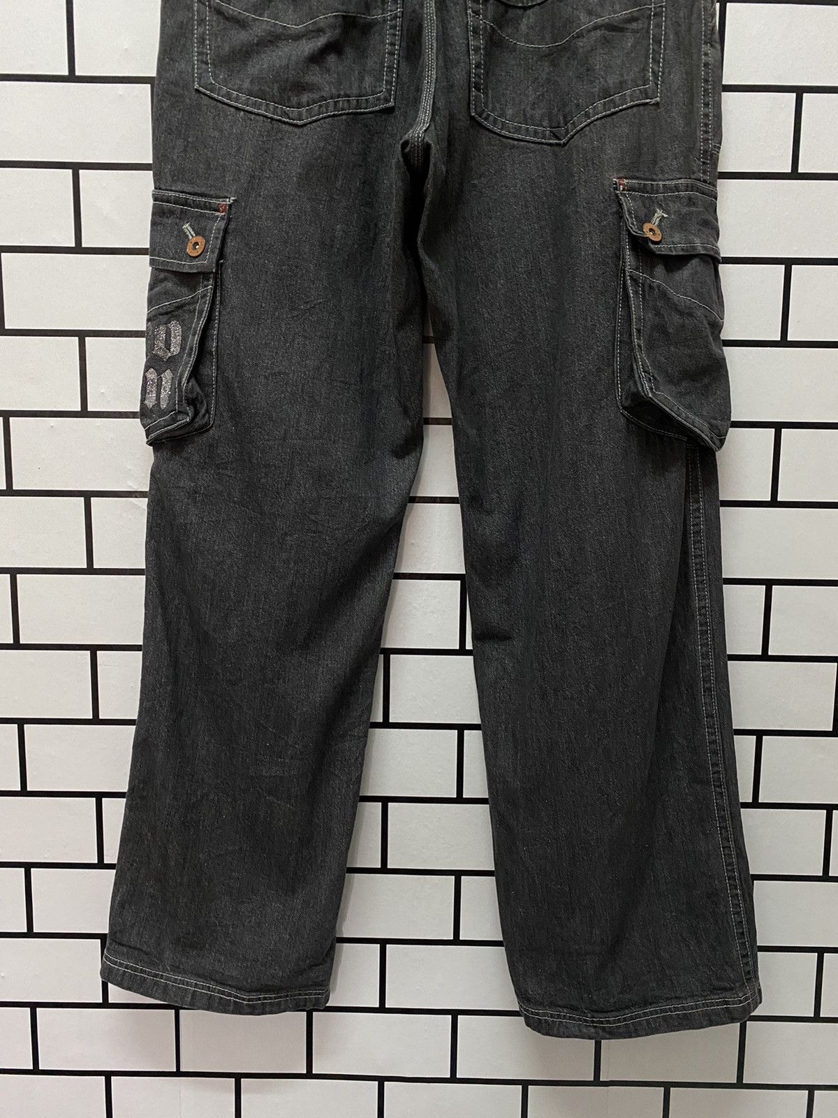 Hobo × Japanese Brand × Vintage Vintage Hobo Denim Baggy loose fit Cargo Denim Pants Size US 33 - 12 Thumbnail