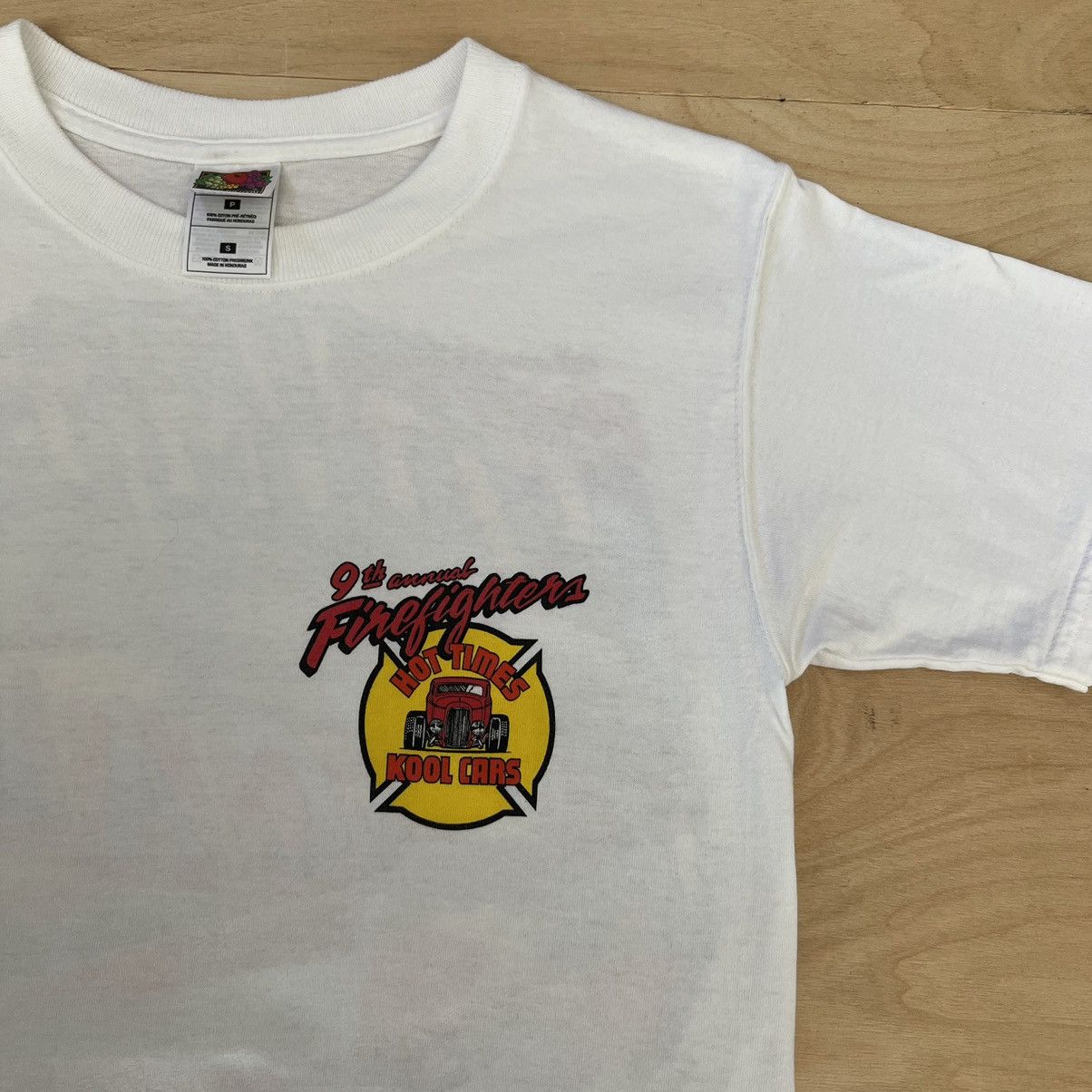 Vintage Vintage Hot Times Cool Cars Shirt Small White 90s Automobile Size US S / EU 44-46 / 1 - 4 Thumbnail
