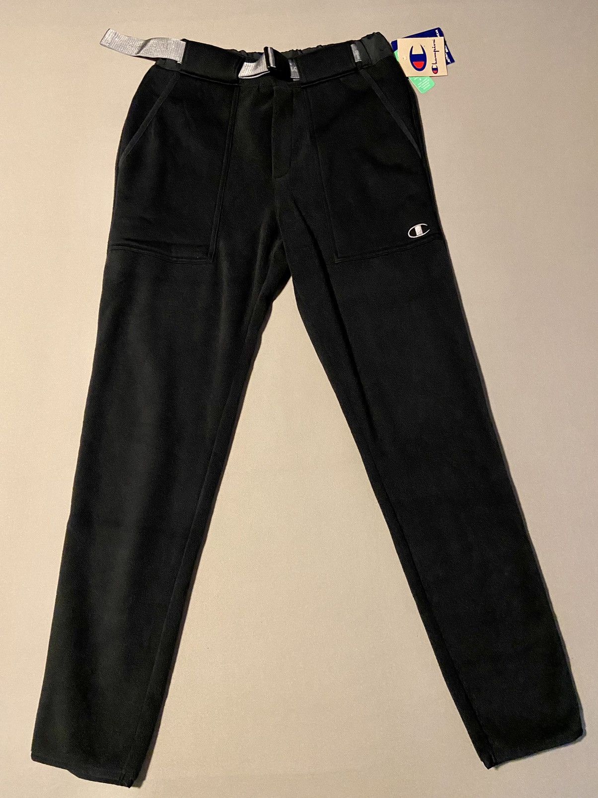 Champion Streetwear Vintage Champion Belted Polar Sherpa Fleece Pants Sweats Brand New Grailed