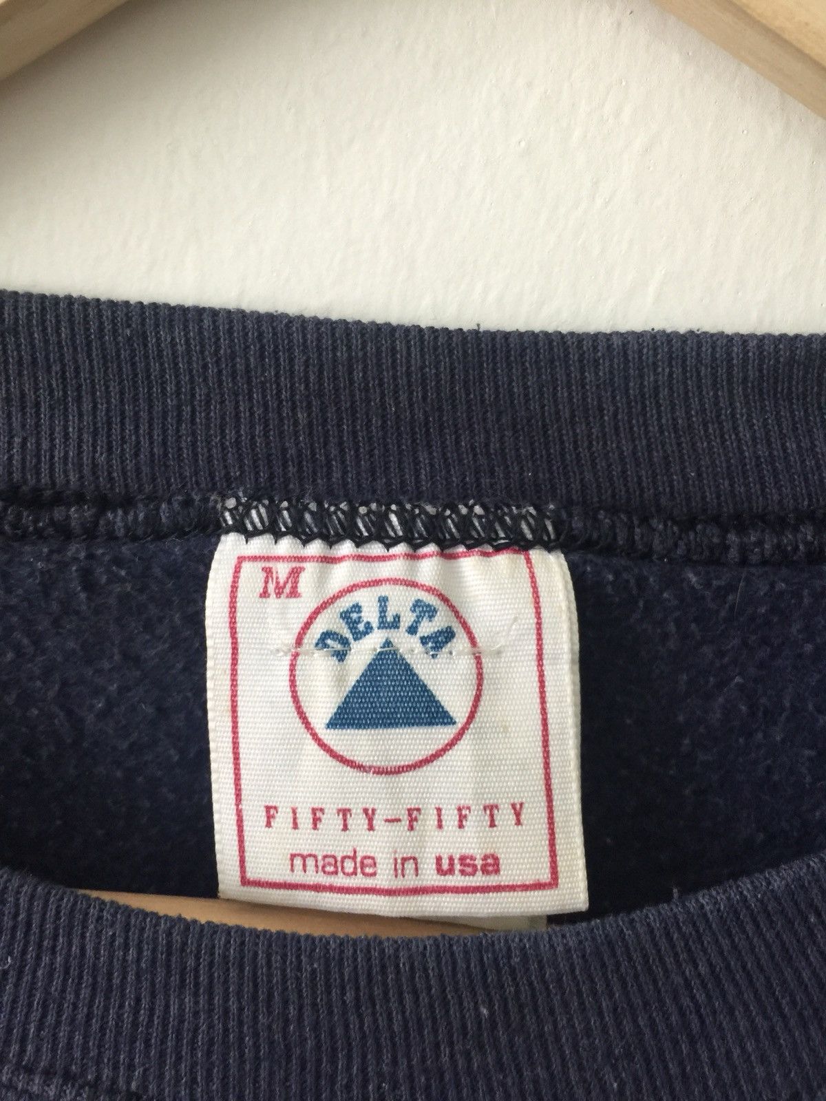 Delta 80’s Navy Delta Fifty-Fifty Material Made In USA Sweatshirts Size US M / EU 48-50 / 2 - 2 Thumbnail