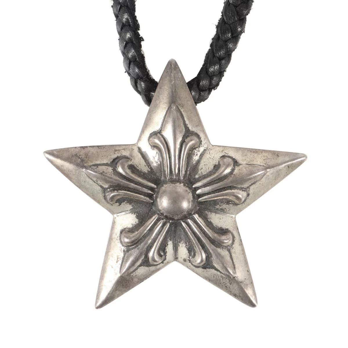 image of Chrome Hearts 5 Point Star Necklace in Silver, Women's