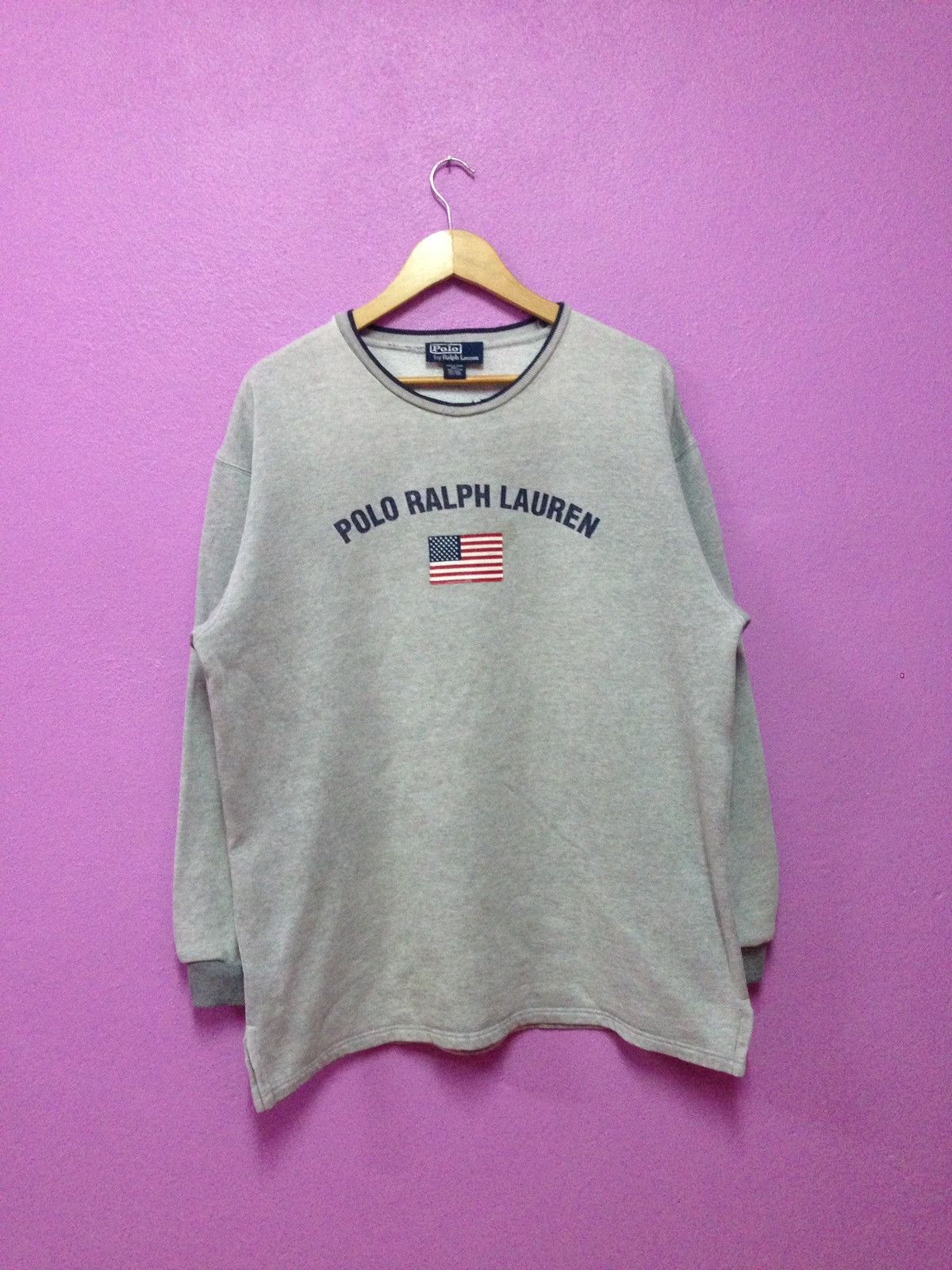 Polo Ralph Lauren Vintage 90's Polo Ralph Lauren Sweatshirts Size US L / EU 52-54 / 3 - 1 Thumbnail