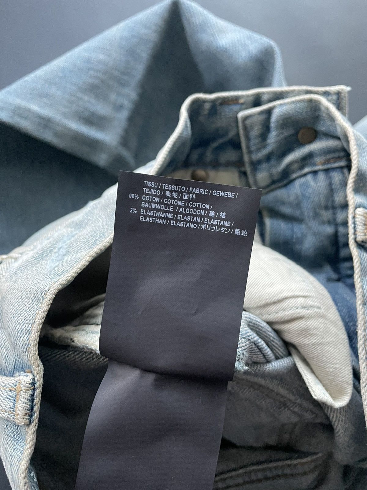 Hedi Slimane × Saint Laurent Paris × Yves Saint Laurent Super Rare BRAND NEW Hedi Runway Trash Crash Ripped Denim Size US 28 / EU 44 - 9 Thumbnail