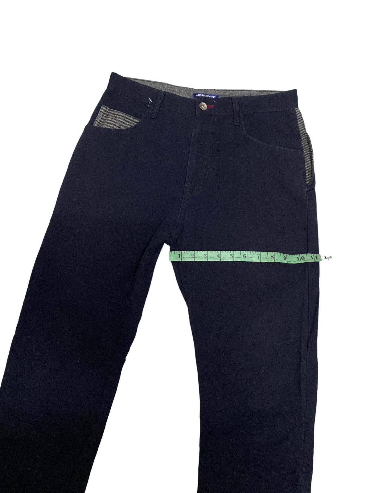 Japanese Brand × Vintage Steals‼️Vintage Semantic Design Indigo Denim Jeans Size US 31 - 11 Thumbnail