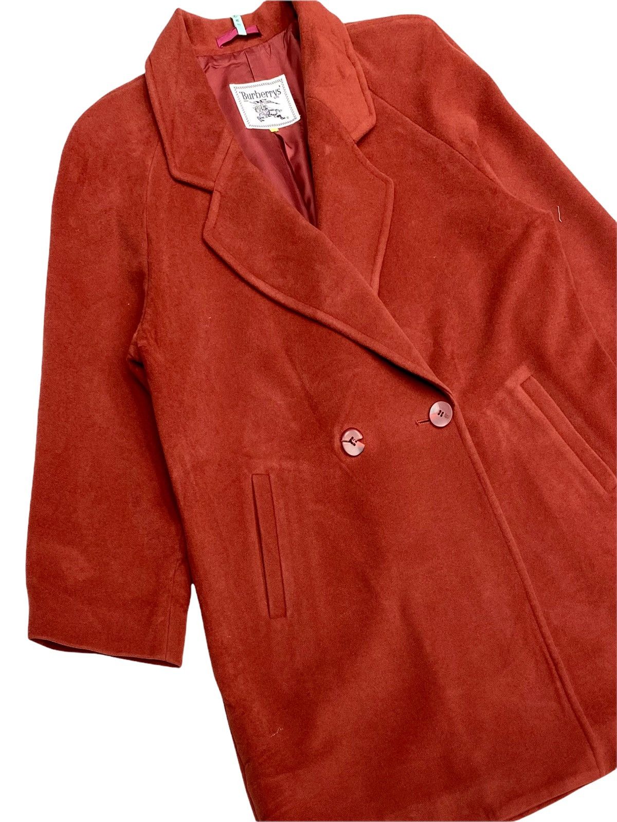 Burberry × Burberry Prorsum VINTAGE BURBERRYS WOOL SUEDE OVERCOAT Size M / US 6-8 / IT 42-44 - 8 Thumbnail