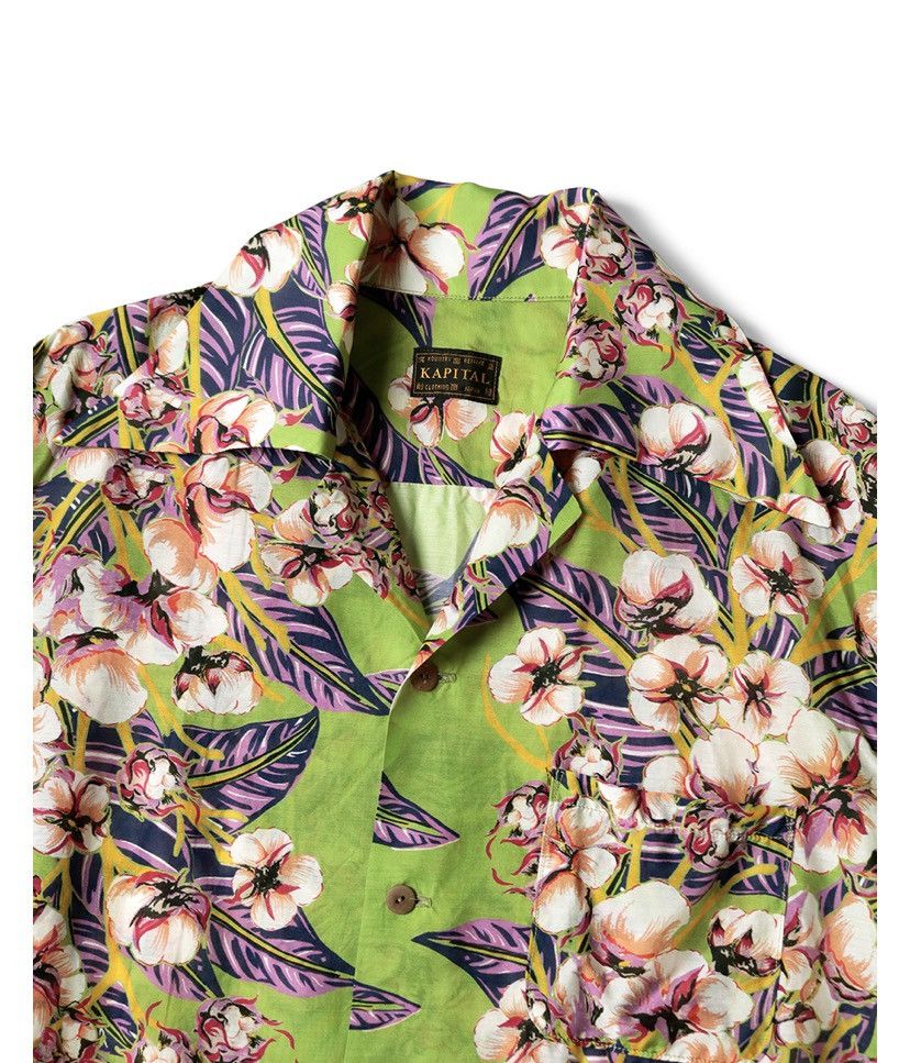 Kapital Kapital silk rayon cotton flower aloha shirts size 3 Size US L / EU 52-54 / 3 - 3 Thumbnail