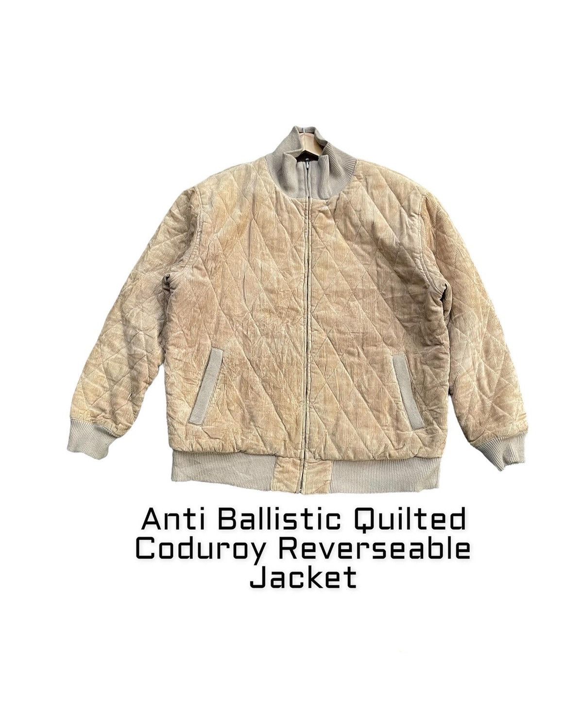 Japanese Brand Anti Ballistic Quilted Coduroy & Reverseable Jacket Size US XL / EU 56 / 4 - 1 Thumbnail