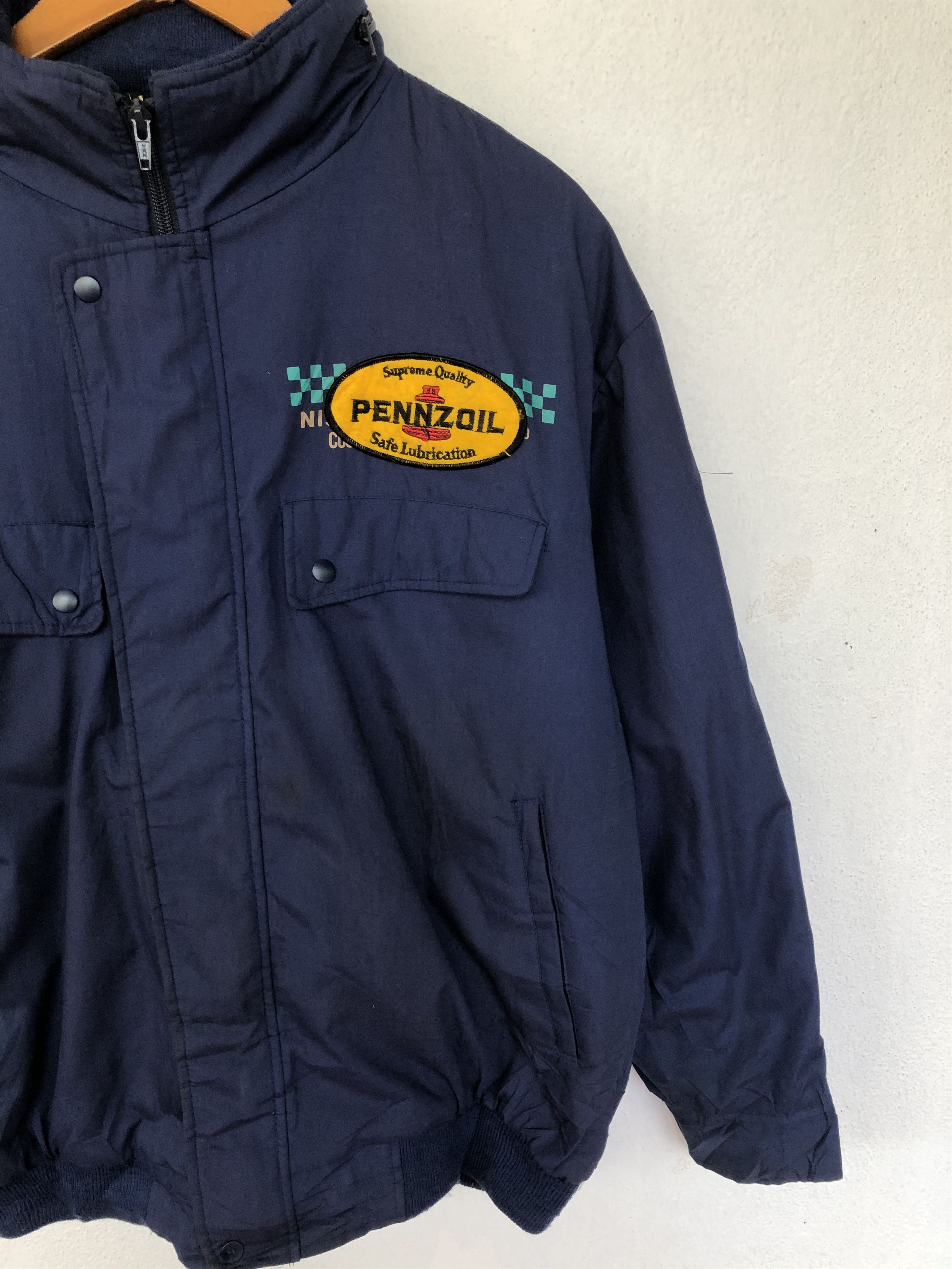 Japanese Brand × Vintage VINTAGE NISSAN X PENNZOIL BIG LOGO JACKET Size US M / EU 48-50 / 2 - 3 Thumbnail