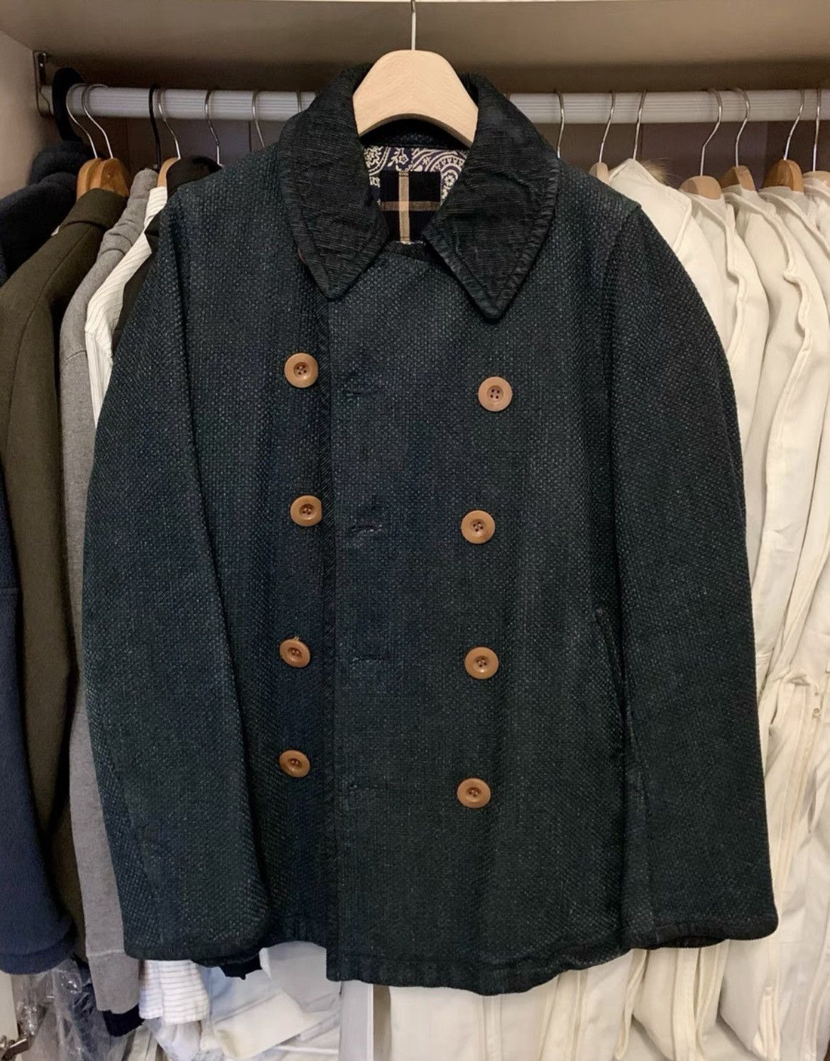 Visvim Visvim 22AW REMI HB TWEED Long Wool Coat | Grailed