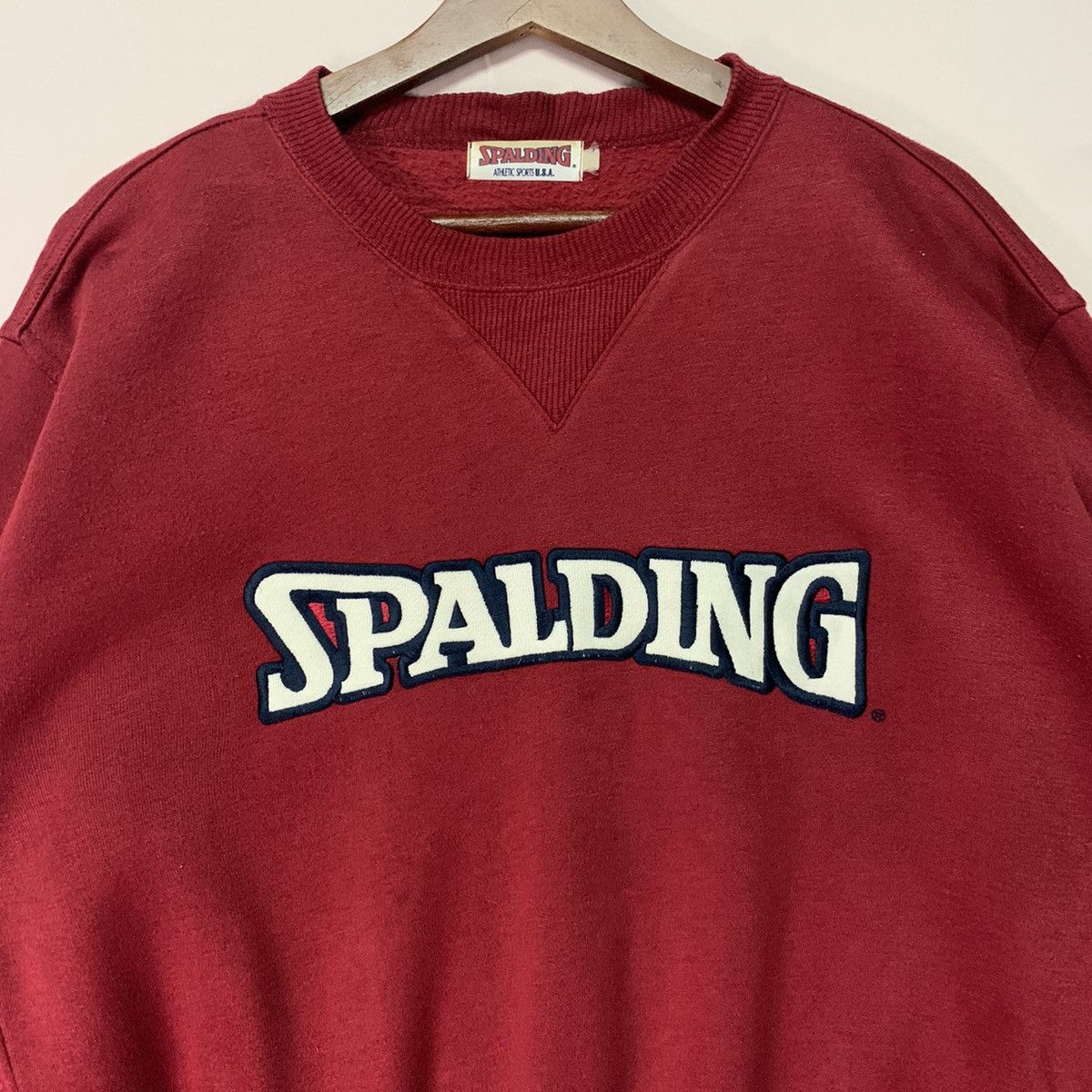 Spalding × Vintage Vintage Spalding Crewneck Sweater Large Size Size US L / EU 52-54 / 3 - 2 Thumbnail