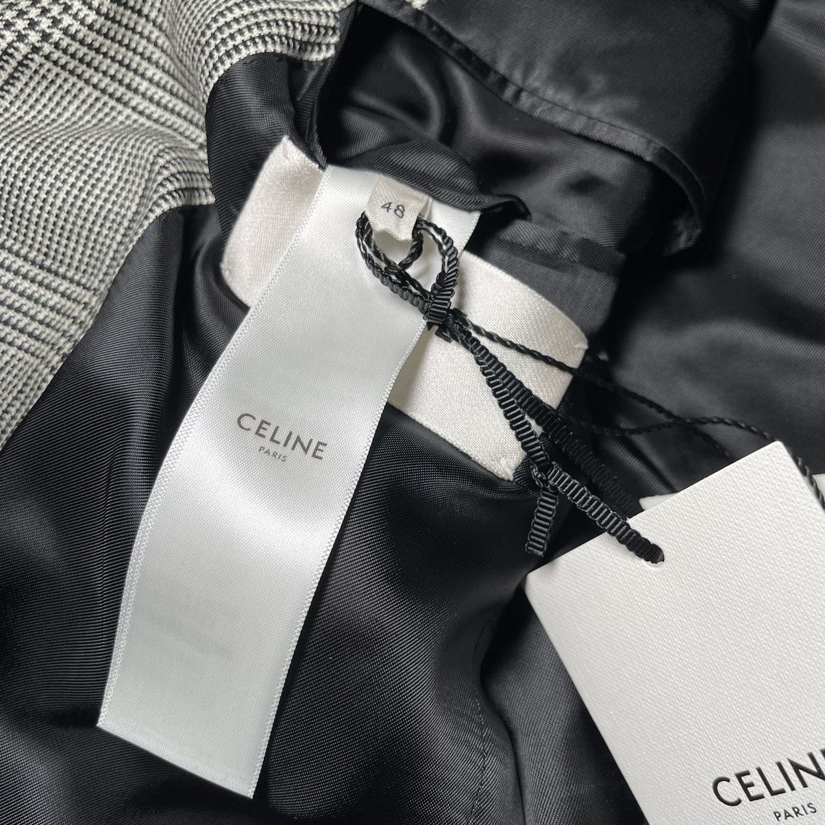 Celine × Hedi Slimane 「LIMITED TIME」CELINE “SS20 CLASSIC PRINCE OF WALES JACKET” Size 48R - 5 Thumbnail