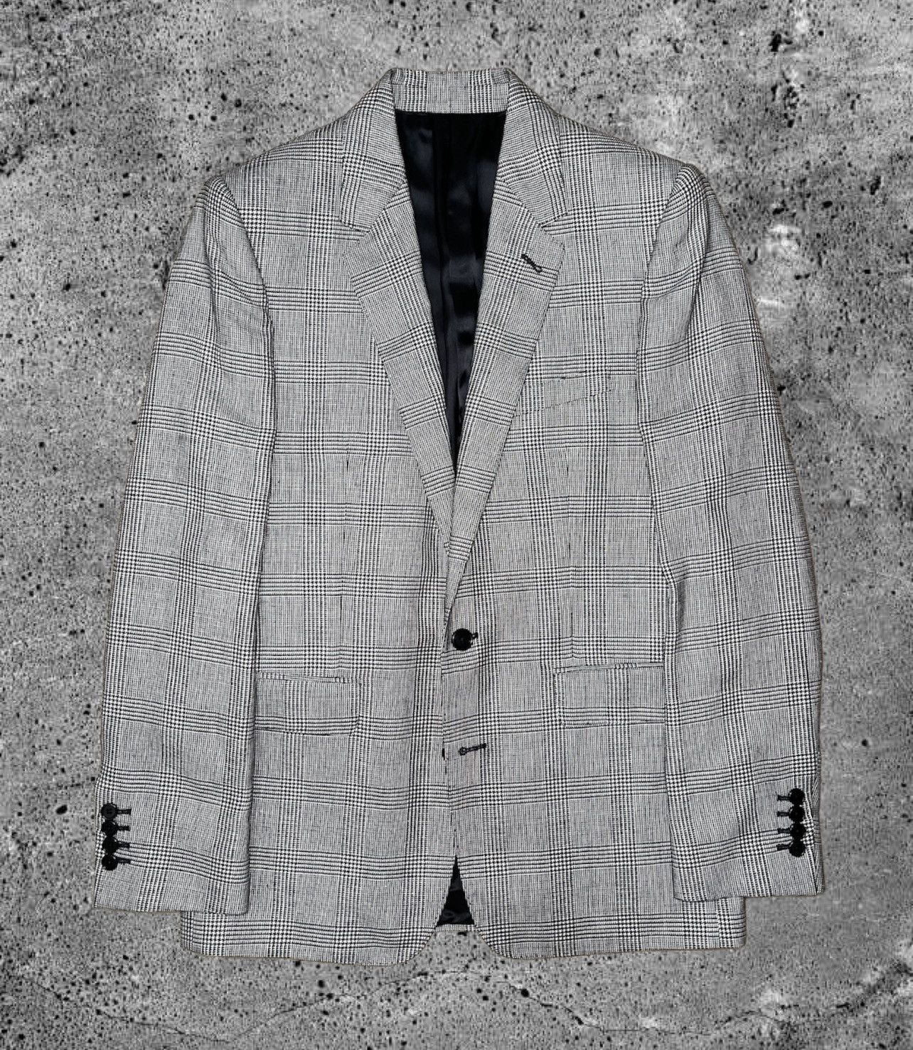 Celine × Hedi Slimane 「LIMITED TIME」CELINE “SS20 CLASSIC PRINCE OF WALES JACKET” Size 48R - 1 Thumbnail