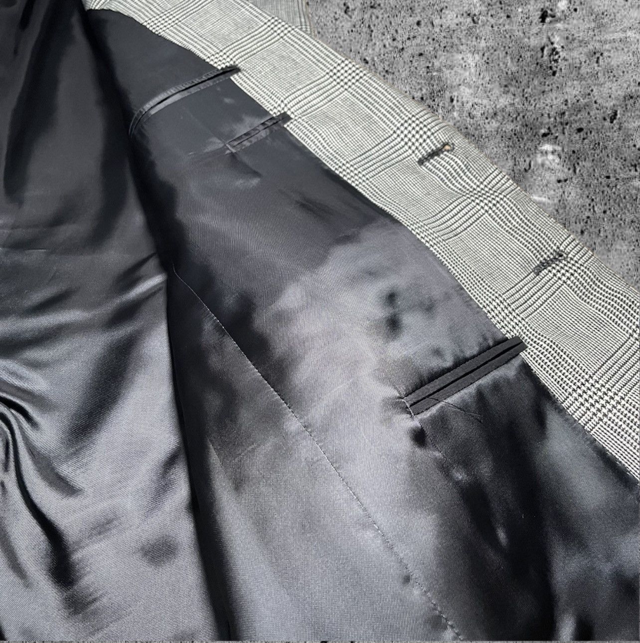 Celine × Hedi Slimane 「LIMITED TIME」CELINE “SS20 CLASSIC PRINCE OF WALES JACKET” Size 48R - 3 Thumbnail