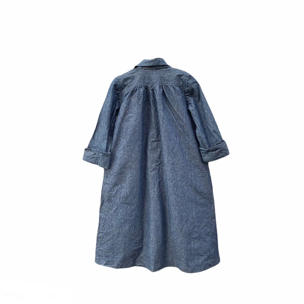Indigo × Self Edge × Vintage 💥SELVEDGE Indigo Denim Long Jacket Double Breast Size US M / EU 48-50 / 2 - 2 Thumbnail
