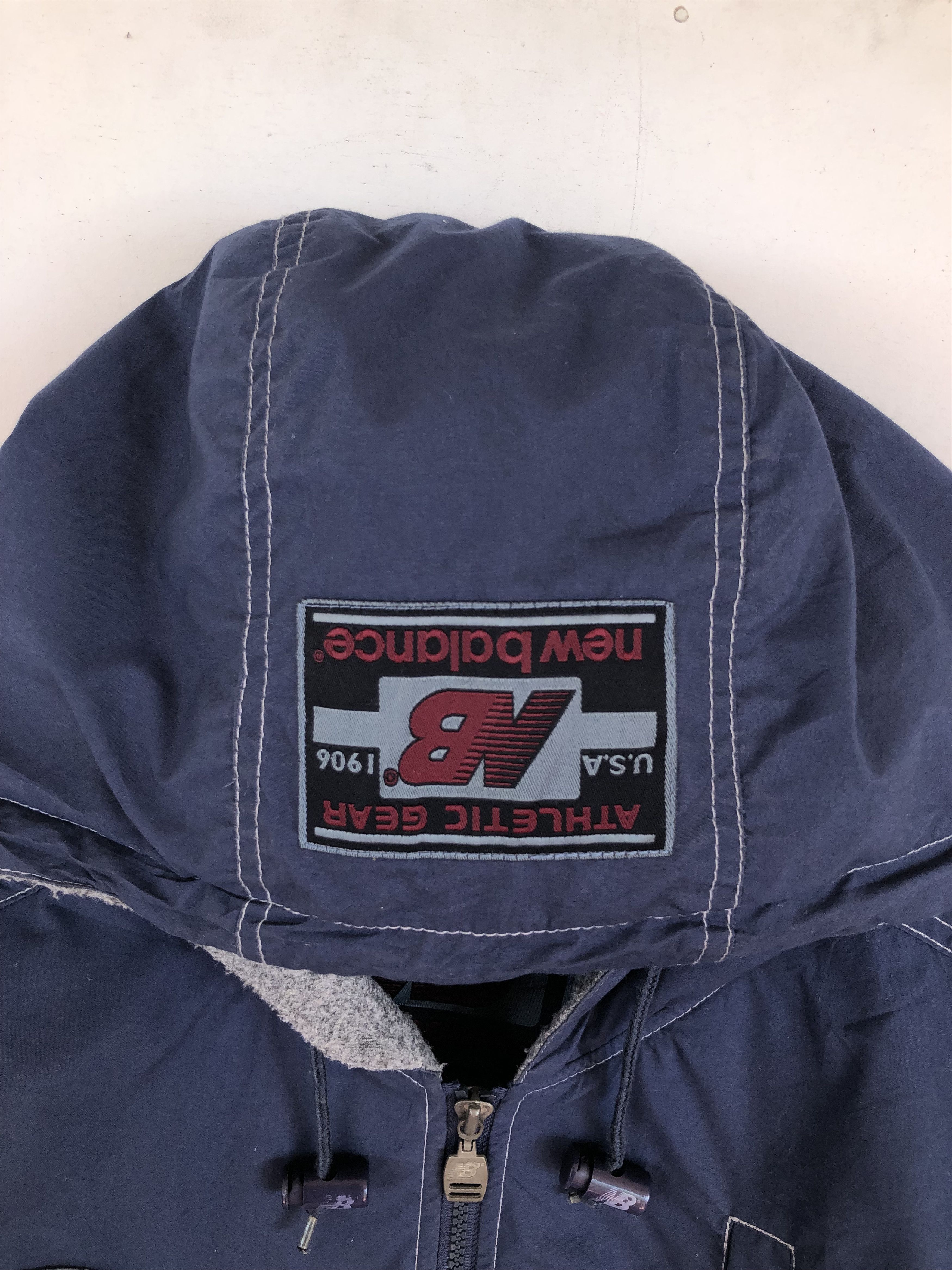 New Balance × Vintage RARE🔥VINTAGE N.B. BOSTON EMBROIDERIES BIG LOGO JACKET Size US XL / EU 56 / 4 - 7 Thumbnail