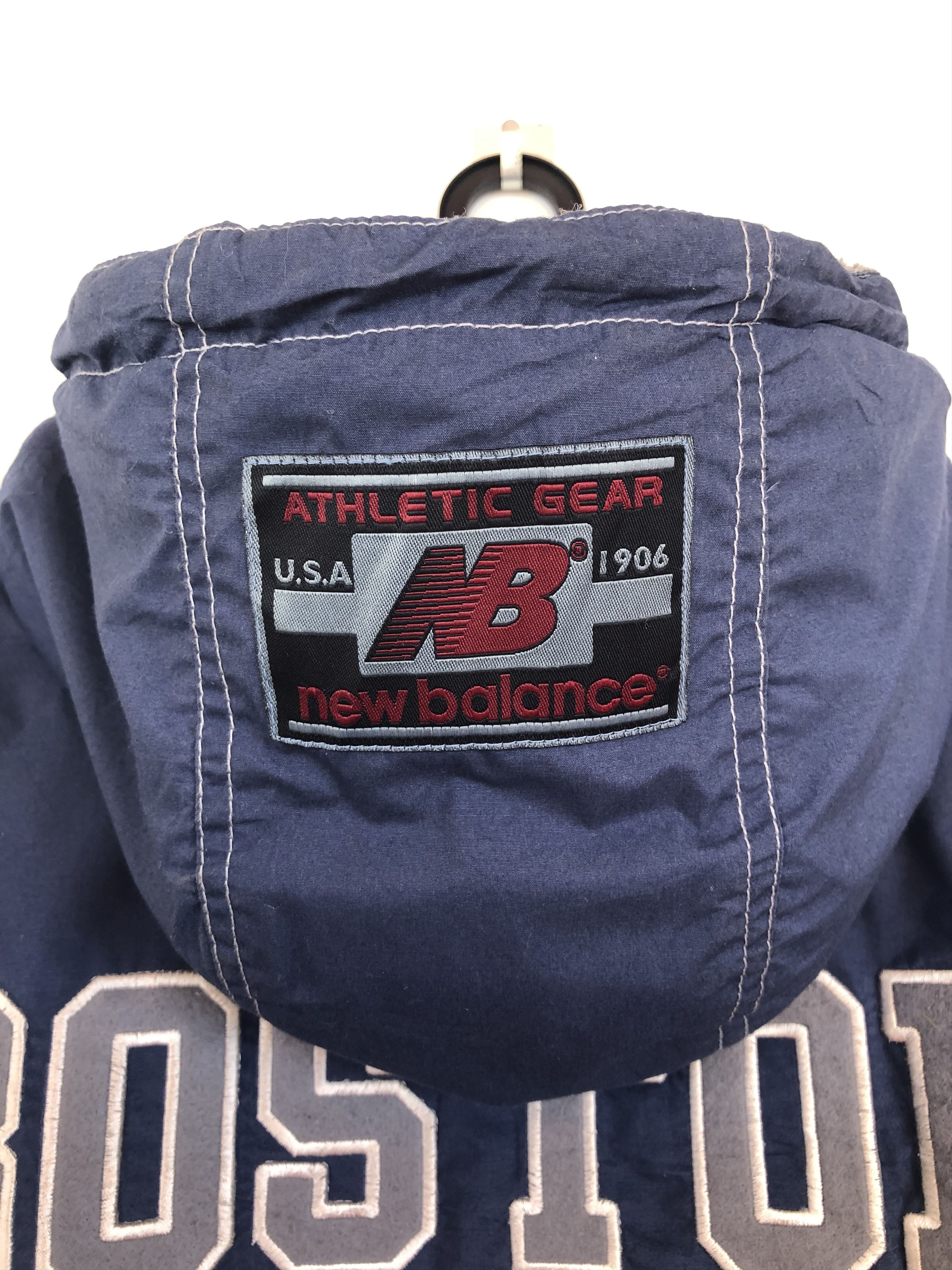 New Balance × Vintage RARE🔥VINTAGE N.B. BOSTON EMBROIDERIES BIG LOGO JACKET Size US XL / EU 56 / 4 - 10 Thumbnail