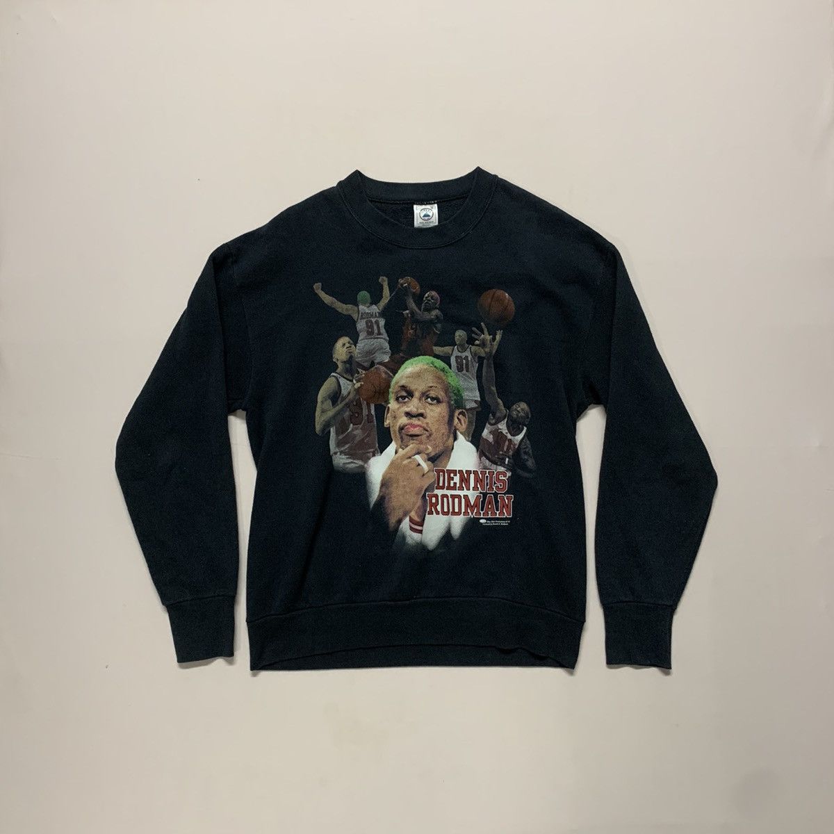 Legendary Goods × Vintage 💥RARE!! Dennis Rodman Legendary Green NBA Crewneck Sweater Size US M / EU 48-50 / 2 - 1 Thumbnail