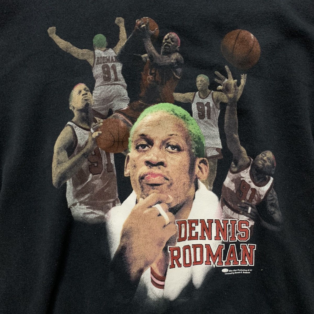 Legendary Goods × Vintage 💥RARE!! Dennis Rodman Legendary Green NBA Crewneck Sweater Size US M / EU 48-50 / 2 - 3 Thumbnail