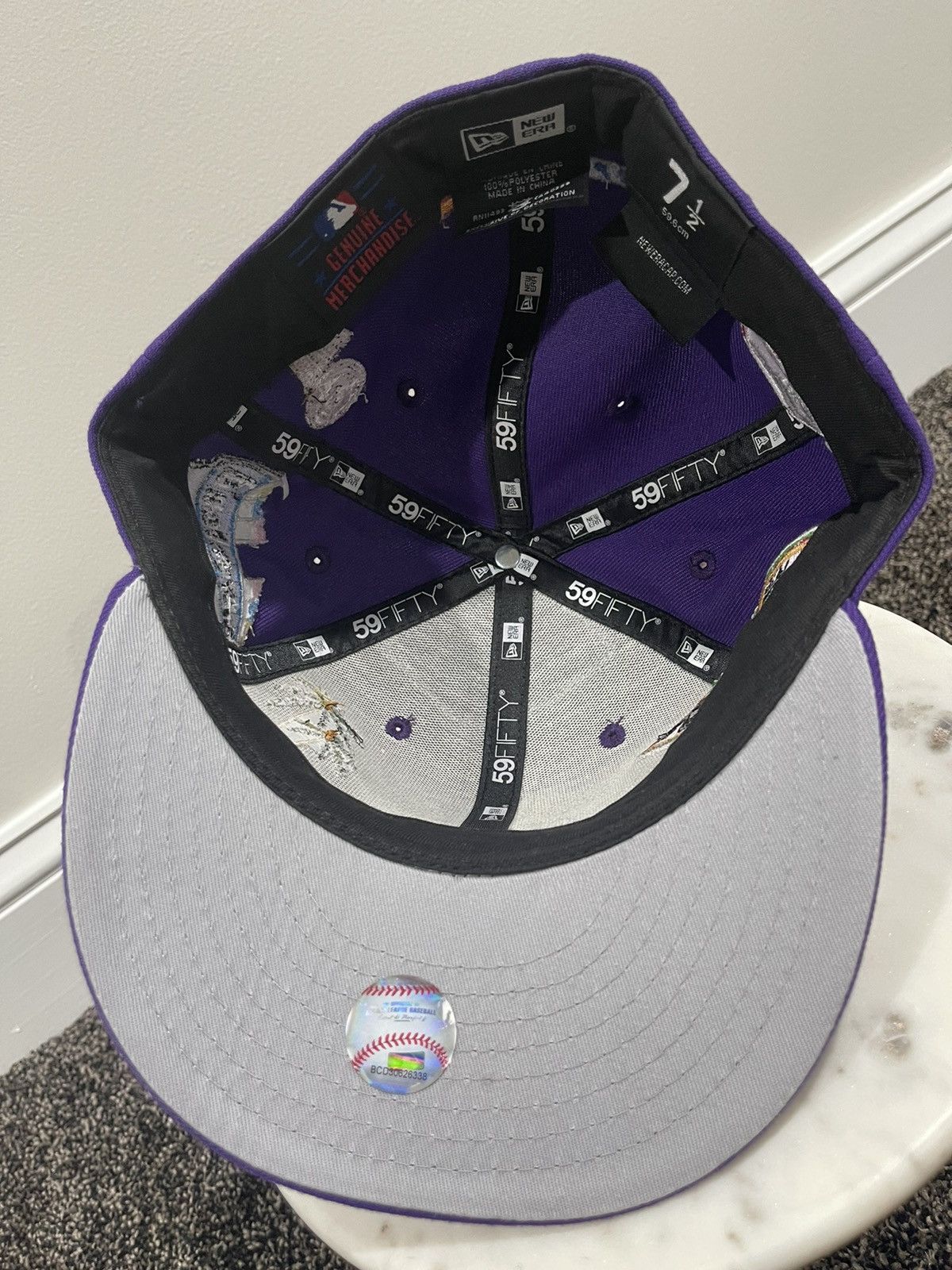 Just Don Just Don x Better Gift MLB LA Dodgers Purple Fitted Hat Size ONE SIZE - 3 Thumbnail