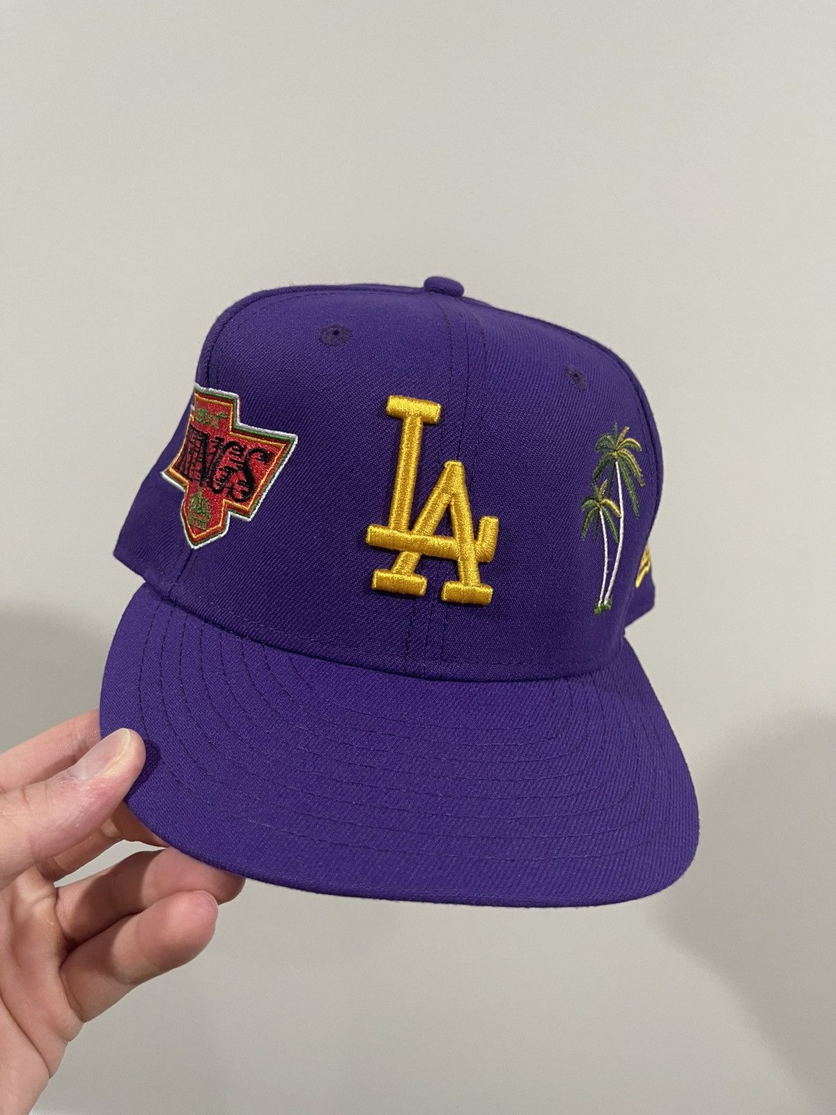 Just Don Just Don x Better Gift MLB LA Dodgers Purple Fitted Hat Size ONE SIZE - 7 Thumbnail