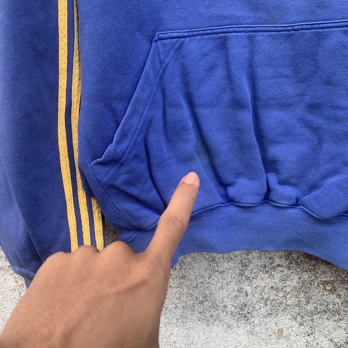 Adidas Adidas Three Stripe Hooded Baggy Pullover Sweatshirts Size US XL / EU 56 / 4 - 6 Thumbnail