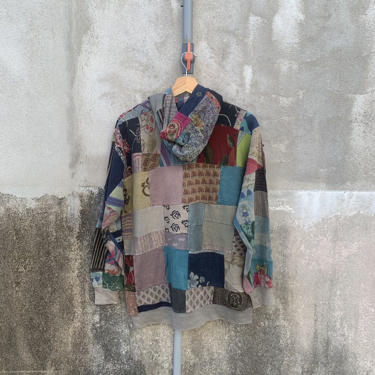 HOUSE OF MALAKAI 💥RARE! Malaika Patchwork Style Hoodie Arts Sweater Size US M / EU 48-50 / 2 - 9 Thumbnail