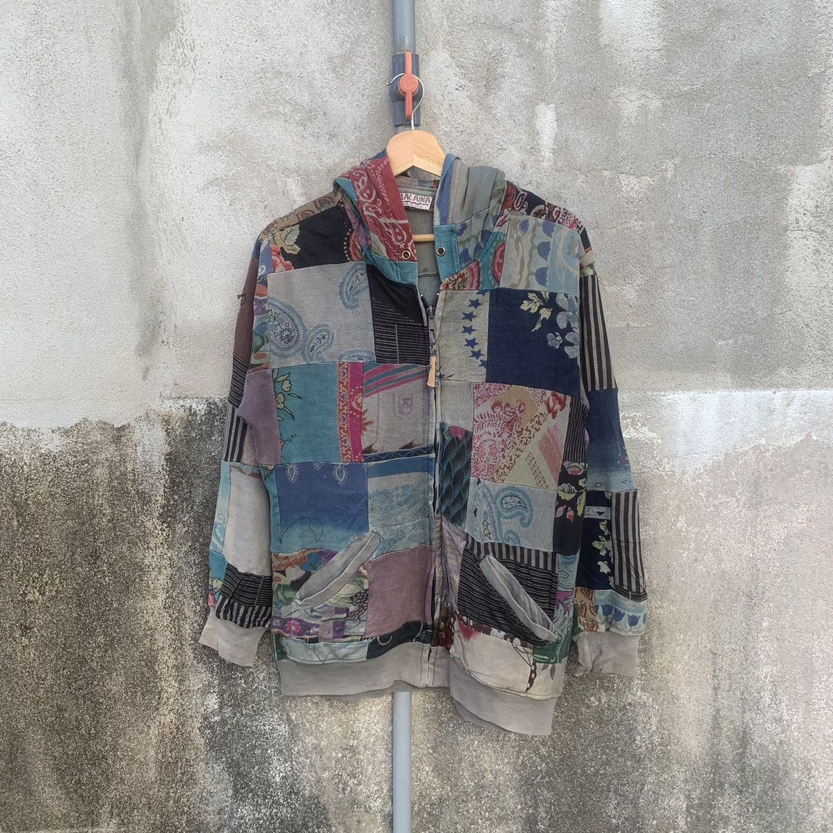 HOUSE OF MALAKAI 💥RARE! Malaika Patchwork Style Hoodie Arts Sweater Size US M / EU 48-50 / 2 - 1 Thumbnail